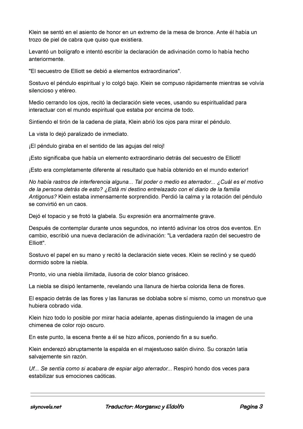 Lord Of The Mysteries (Novela) - Capítulo 99 - Página 3 - LectorTMOo