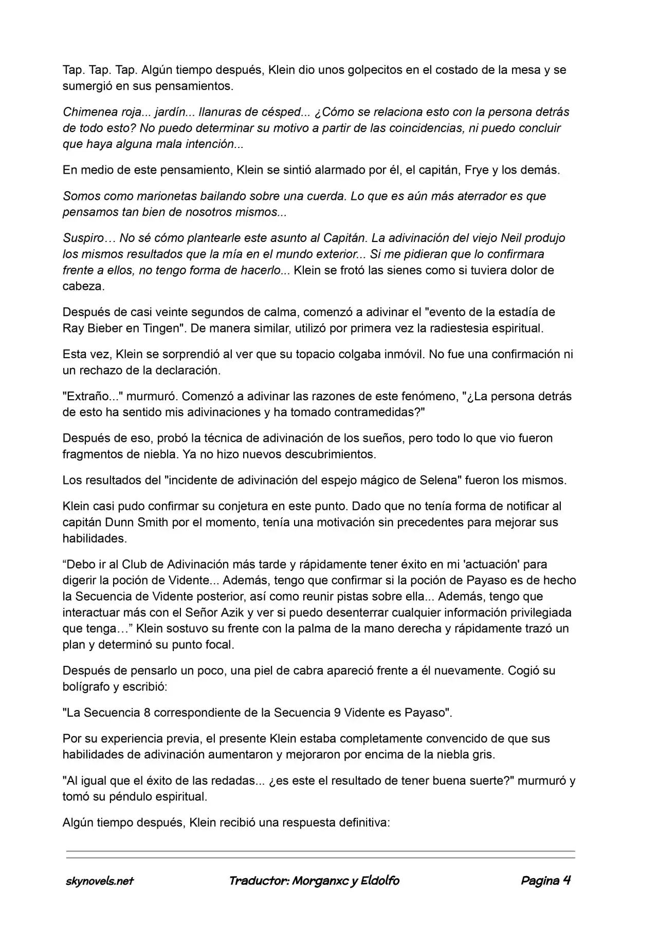 Lord Of The Mysteries (Novela) - Capítulo 99 - Página 4 - LectorTMOo