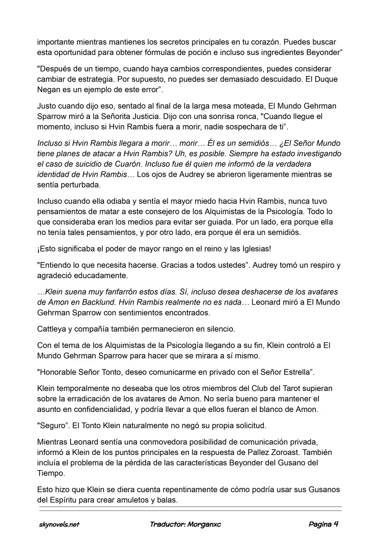 Lord Of The Mysteries (Novela) - Capítulo 990 - Página 4 - LectorTMOo