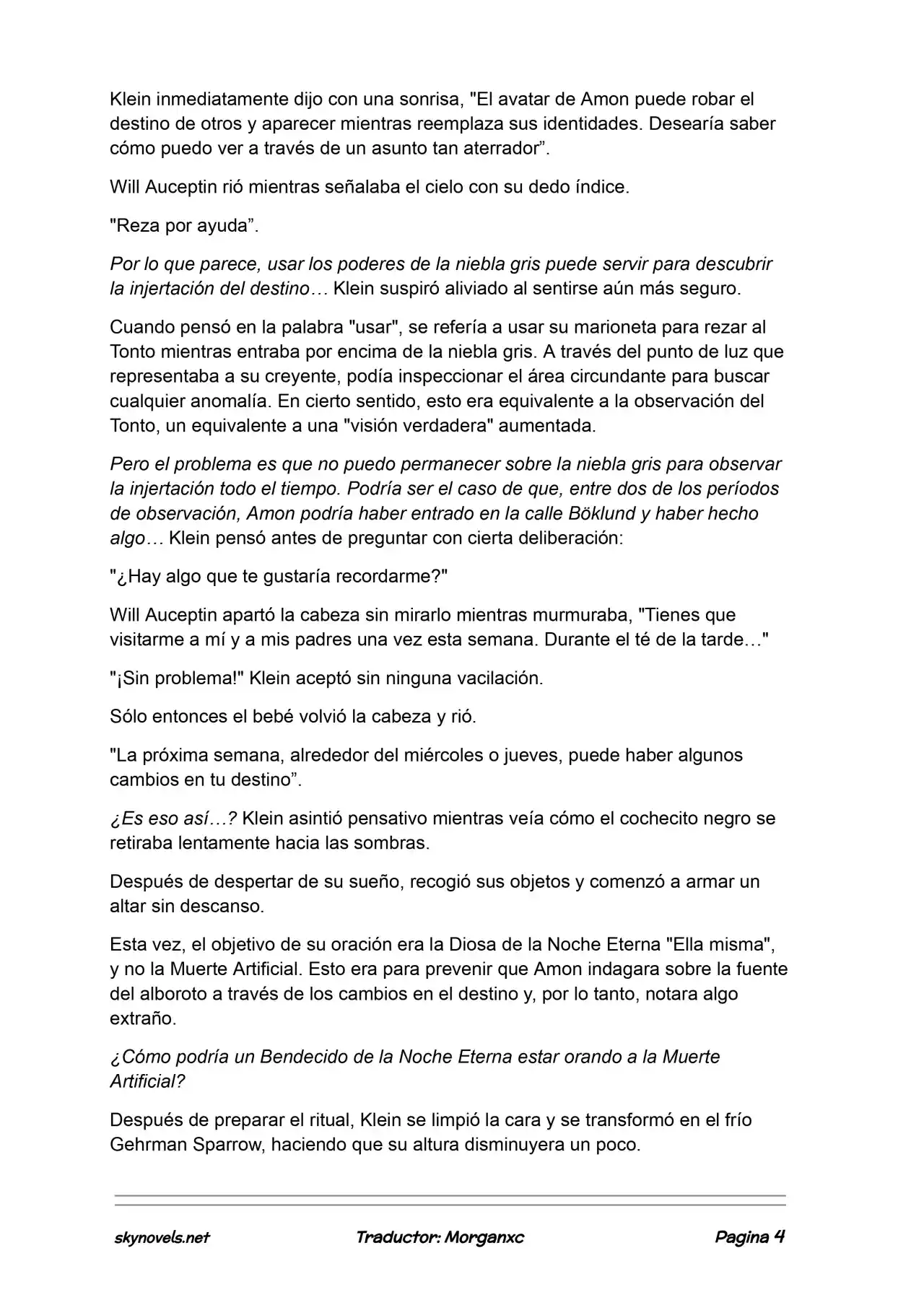 Lord Of The Mysteries (Novela) - Capítulo 991 - Página 4 - LectorTMOo