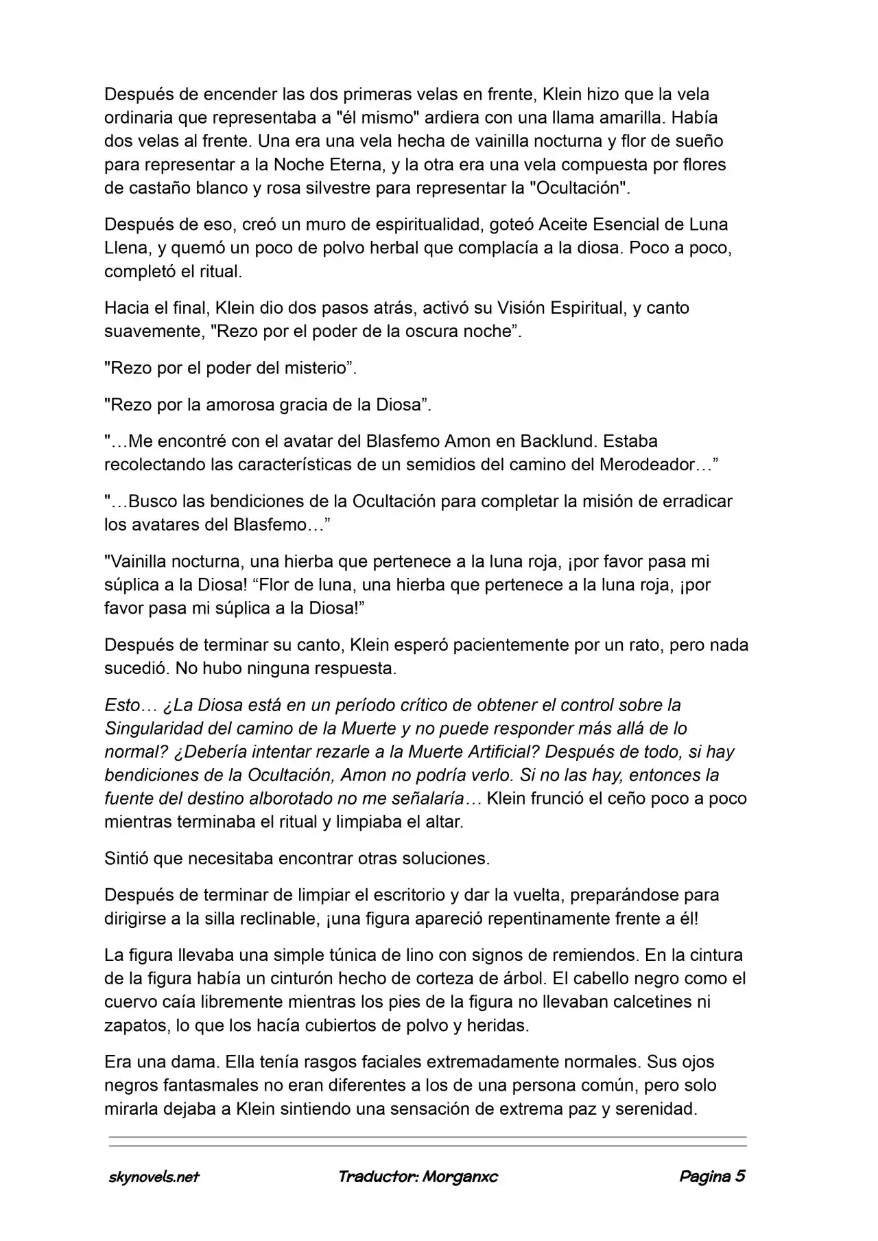 Lord Of The Mysteries (Novela) - Capítulo 991 - Página 5 - LectorTMOo