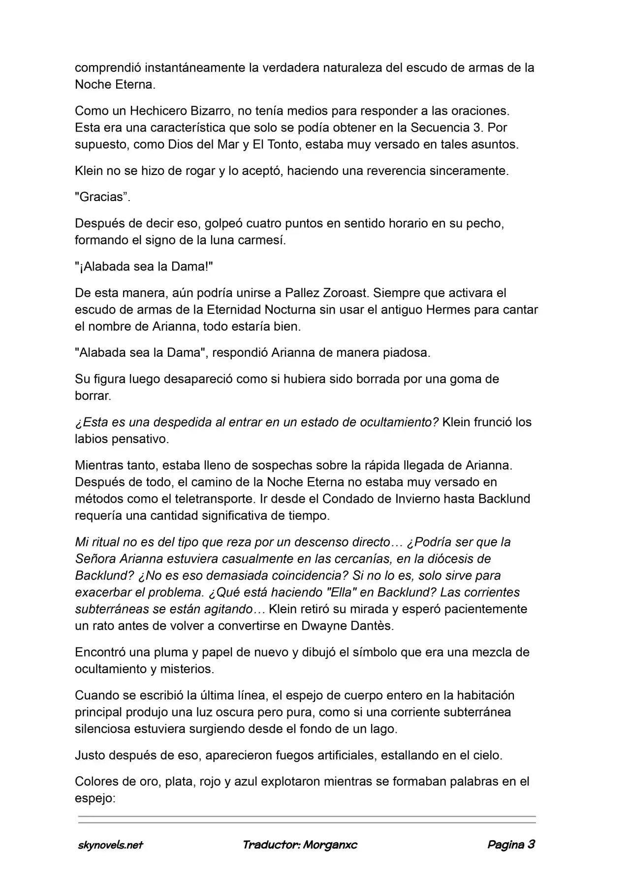 Lord Of The Mysteries (Novela) - Capítulo 992 - Página 3 - LectorTMOo