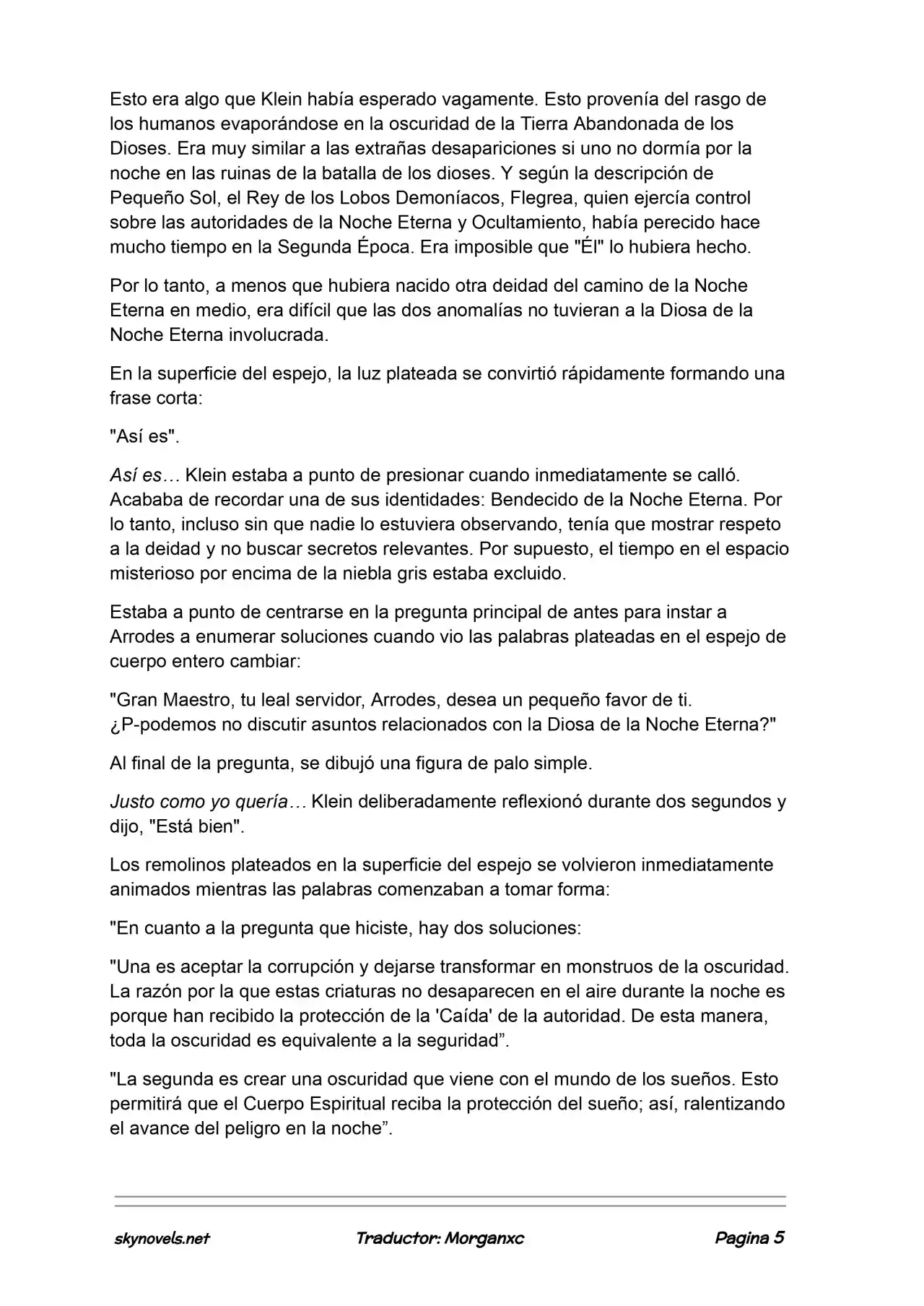 Lord Of The Mysteries (Novela) - Capítulo 992 - Página 5 - LectorTMOo