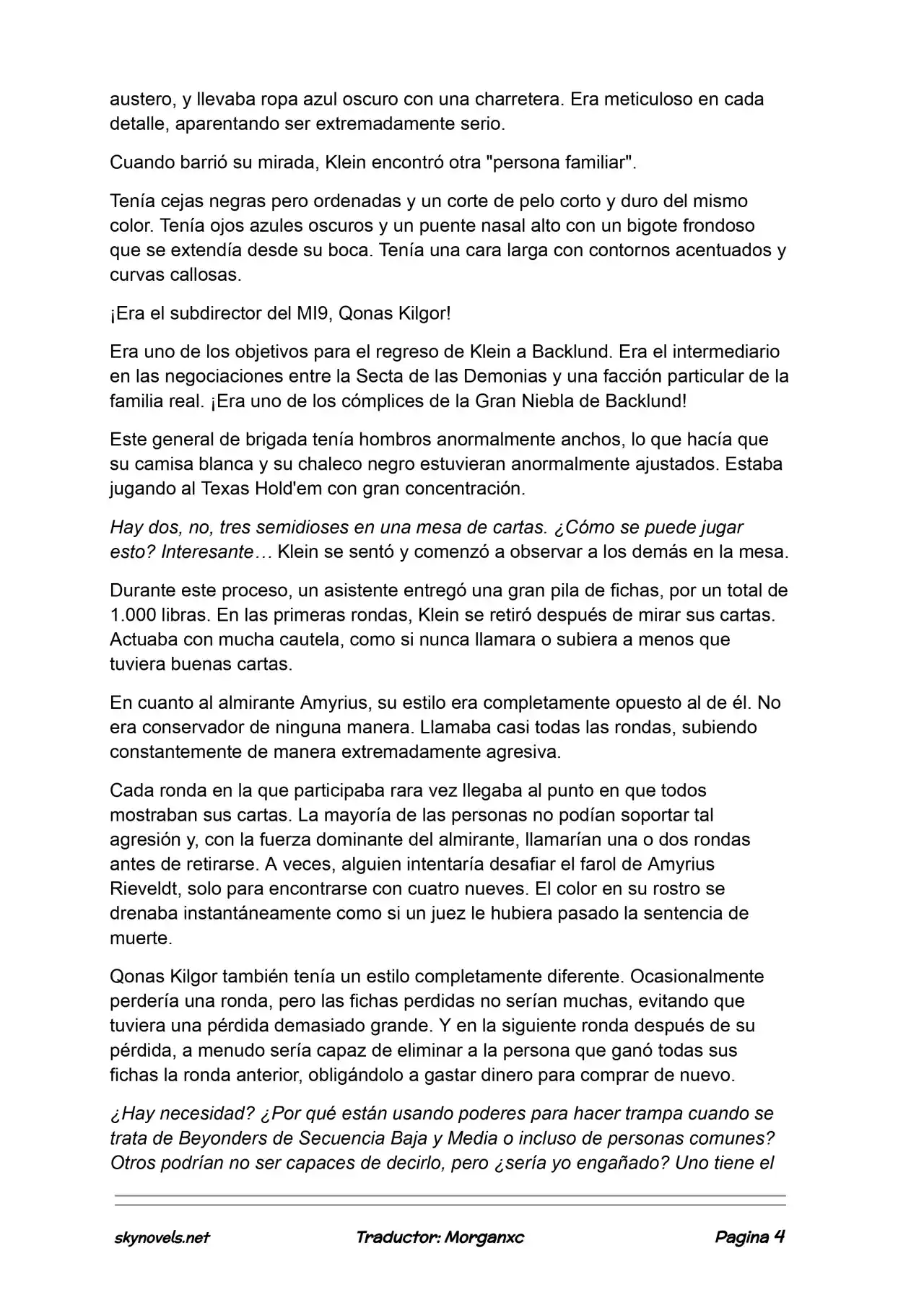 Lord Of The Mysteries (Novela) - Capítulo 996 - Página 4 - LectorTMOo