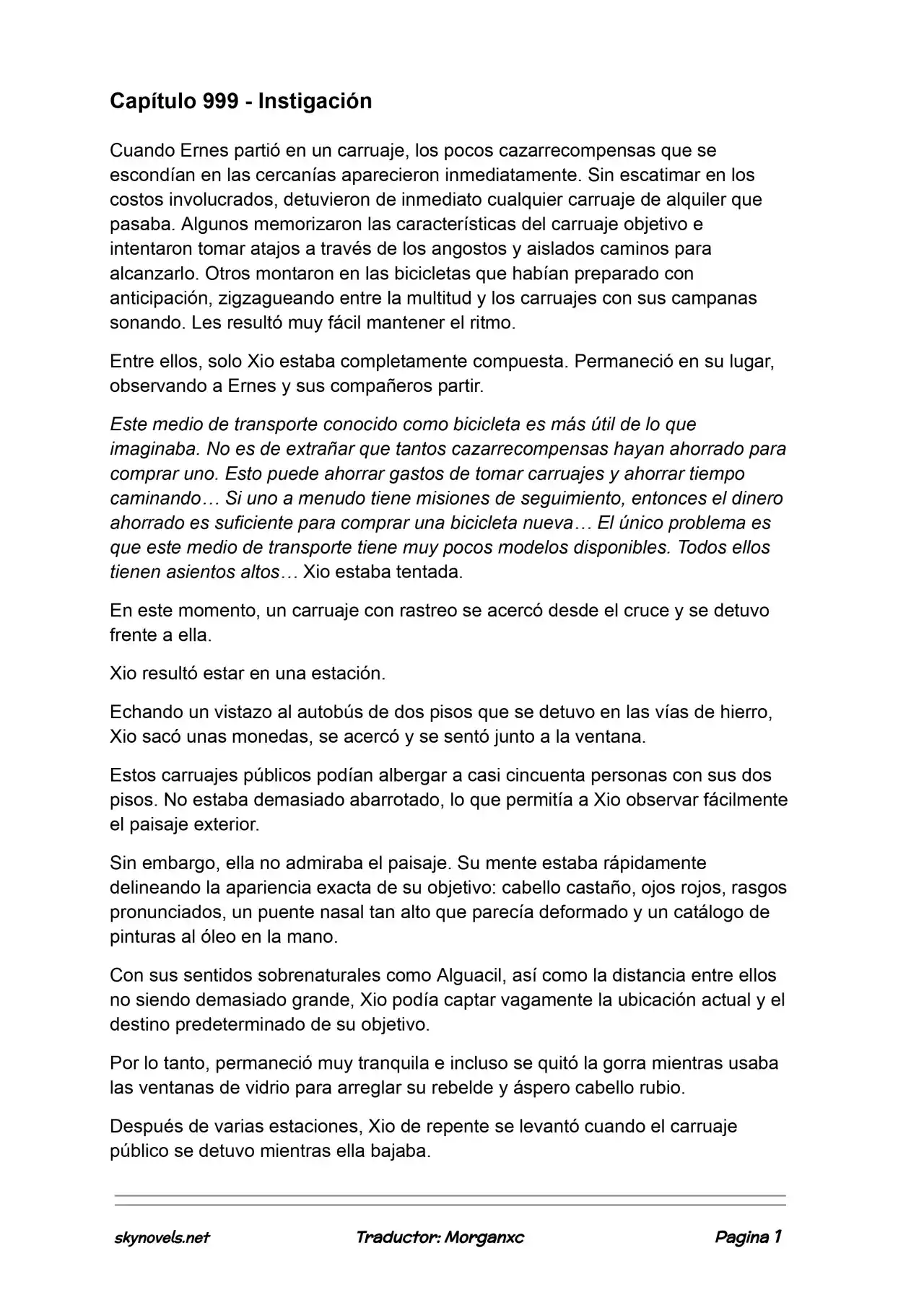 Lord Of The Mysteries (Novela) - Capítulo 999 - Página 1 - LectorTMOo