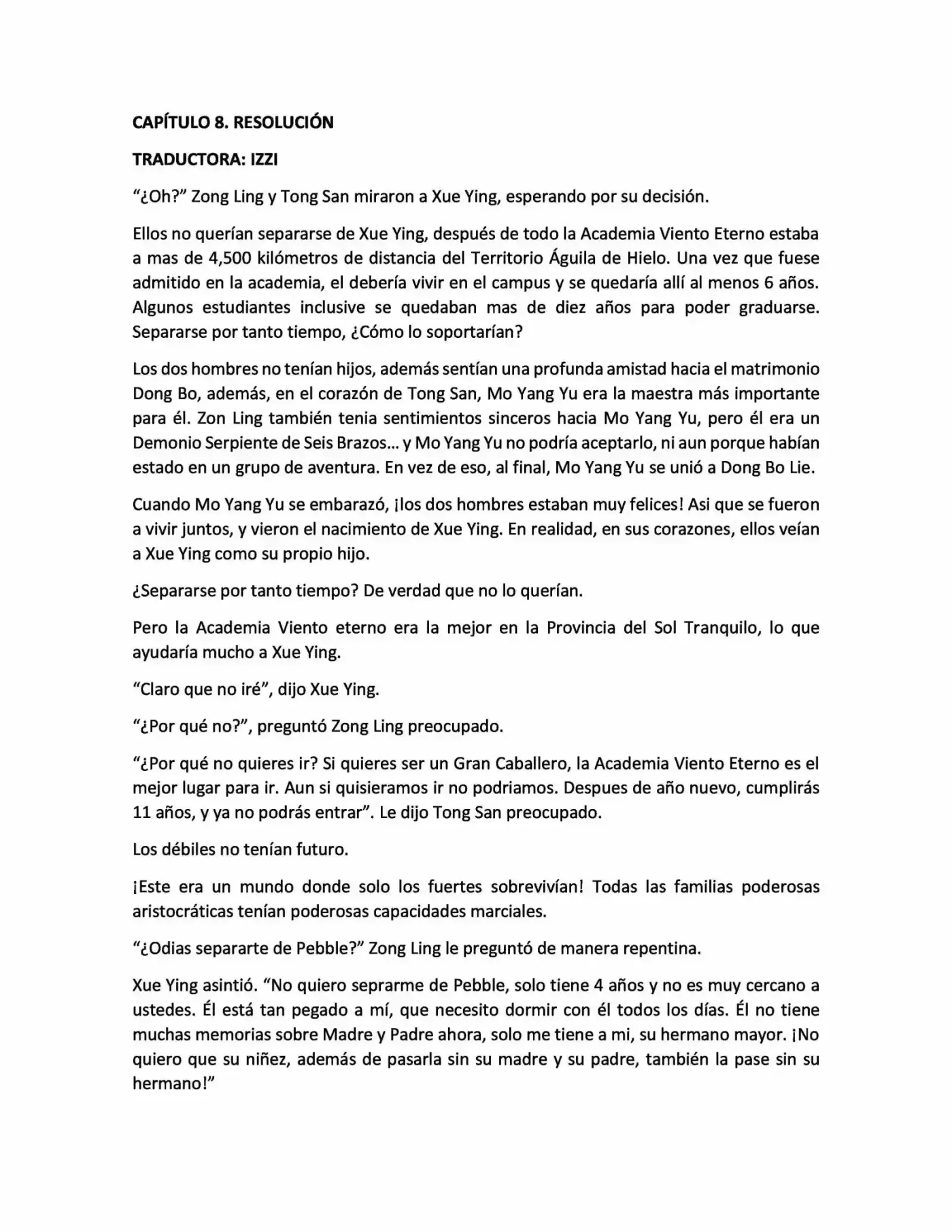 Lord Xue Ying (novela) (Novela) - Capítulo 8 - Página 1 - LectorTMOo