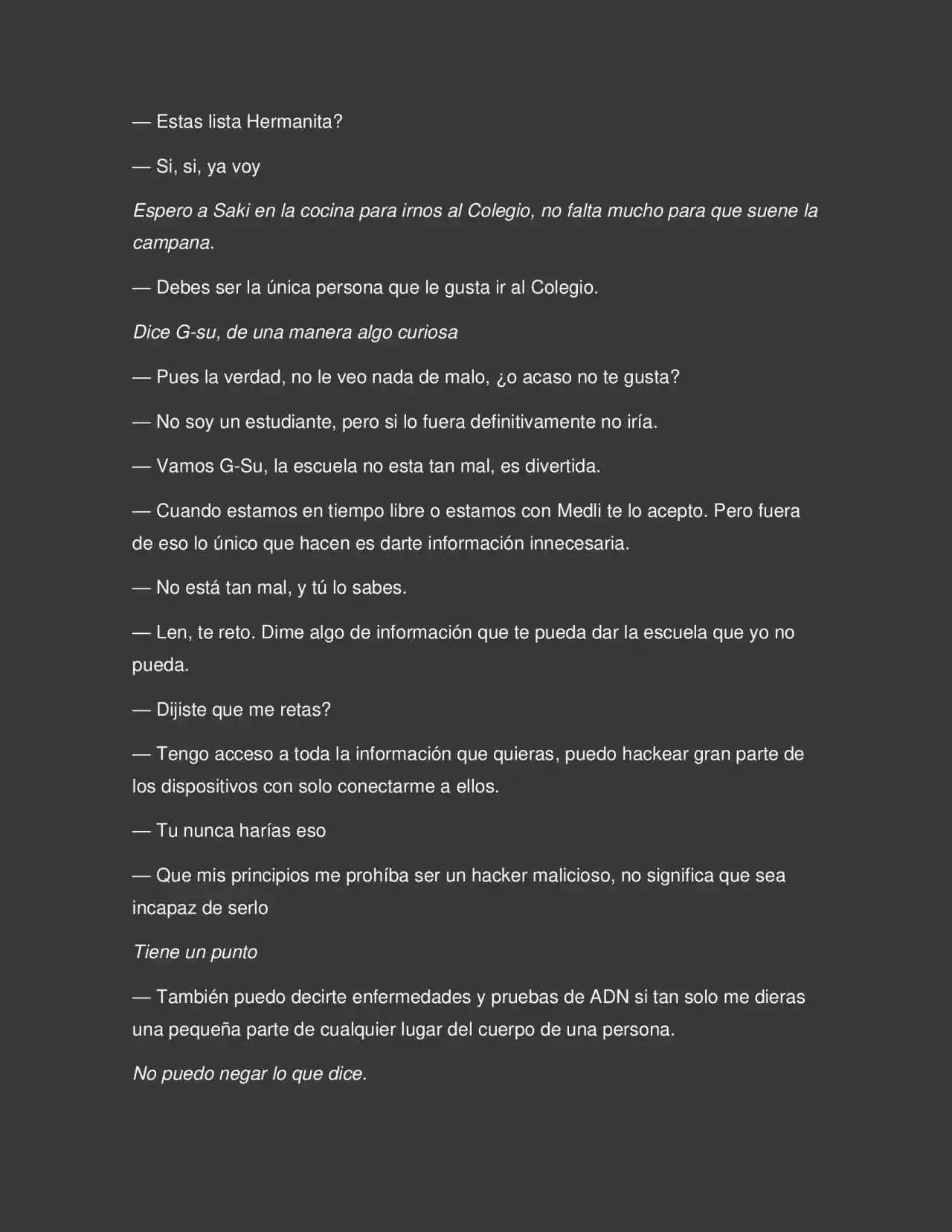Los Secretos De La Magia Y Sangre (Novela) - Capítulo 1 - Página 5 - LectorTMOo