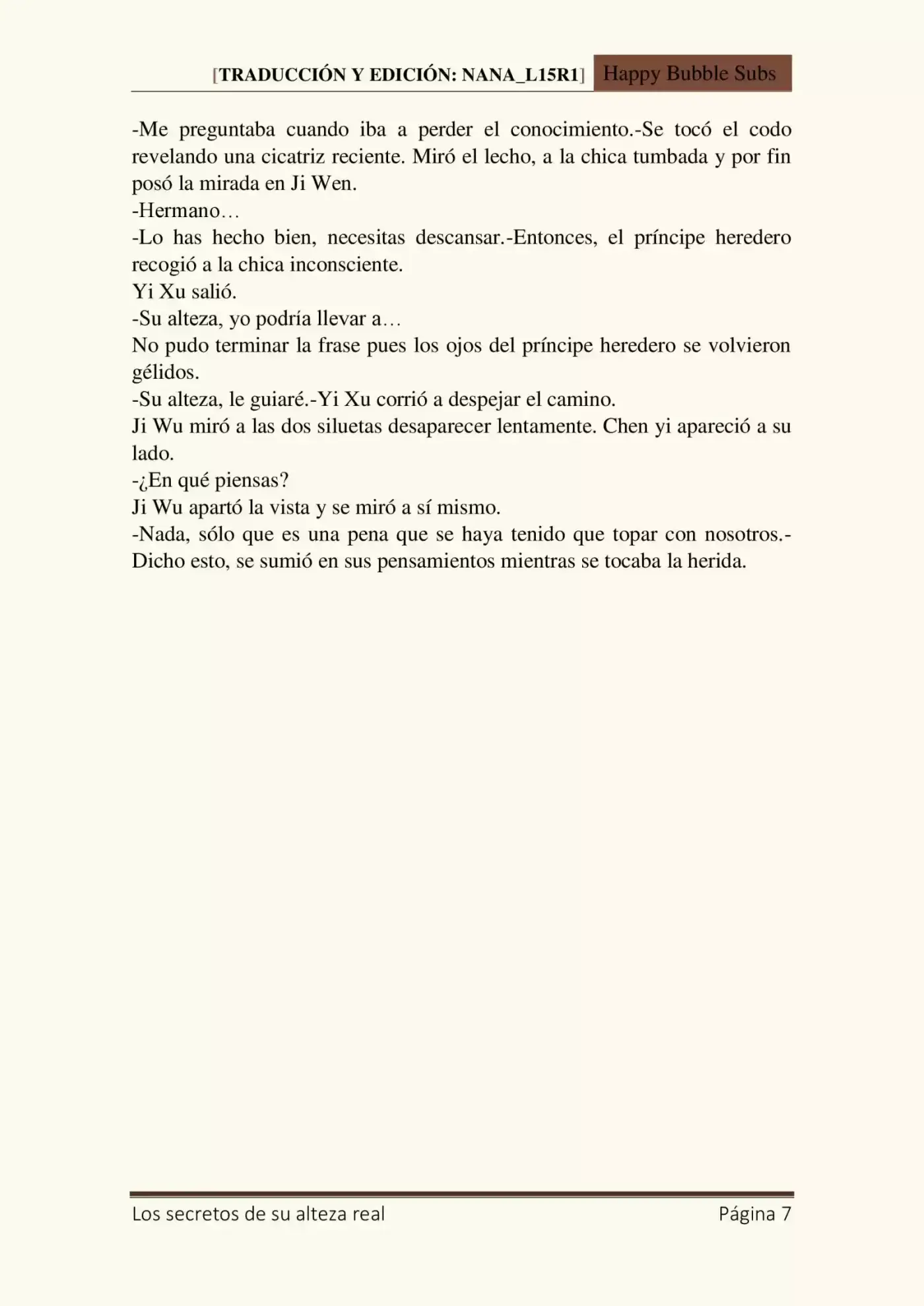 Los Secretos De Su Alteza Real (Novela) - Capítulo 12 - Página 7 - LectorTMOo