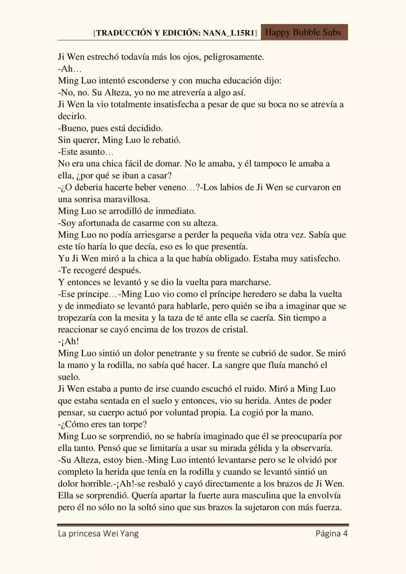 Los Secretos De Su Alteza Real (Novela) - Capítulo 13 - Página 4 - LectorTMOo