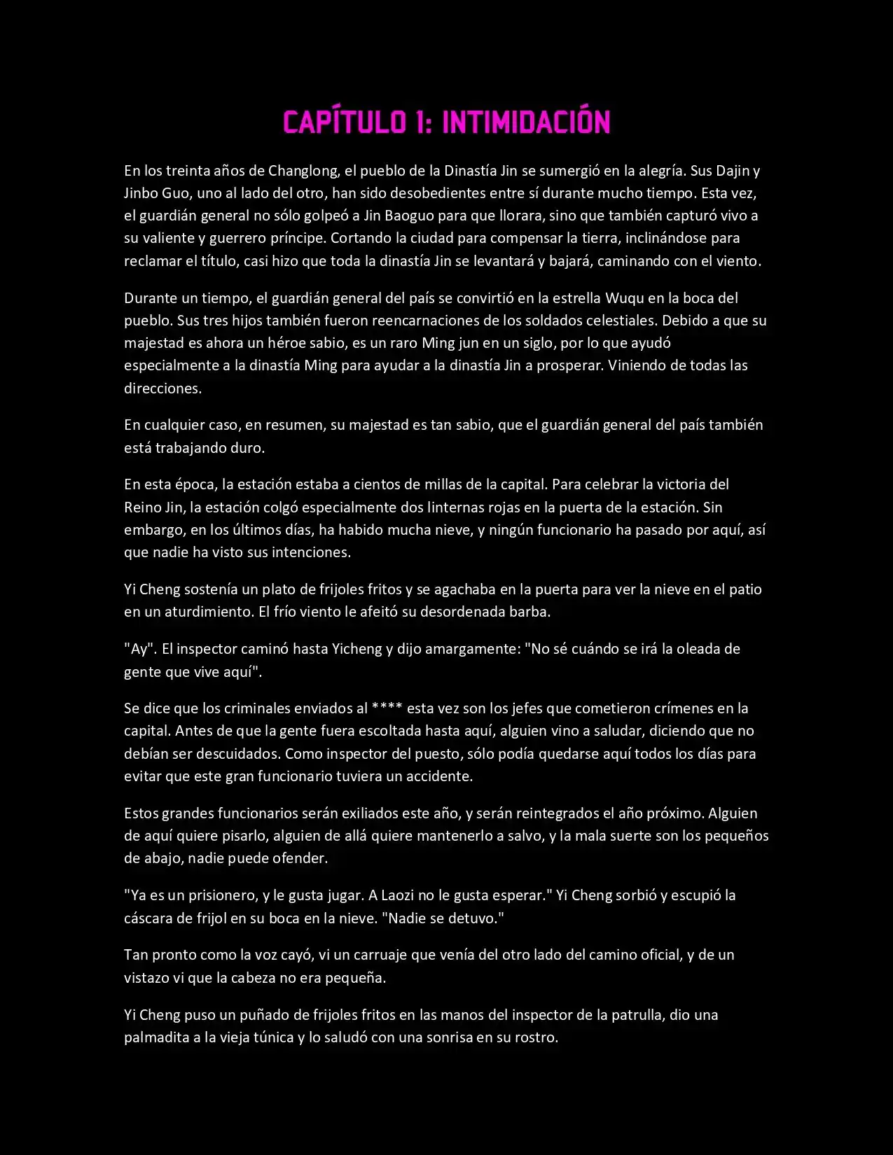 Los Tiempos Pasados En La Precisión... (Novela) - Capítulo 1 - Página 2 - LectorTMOo