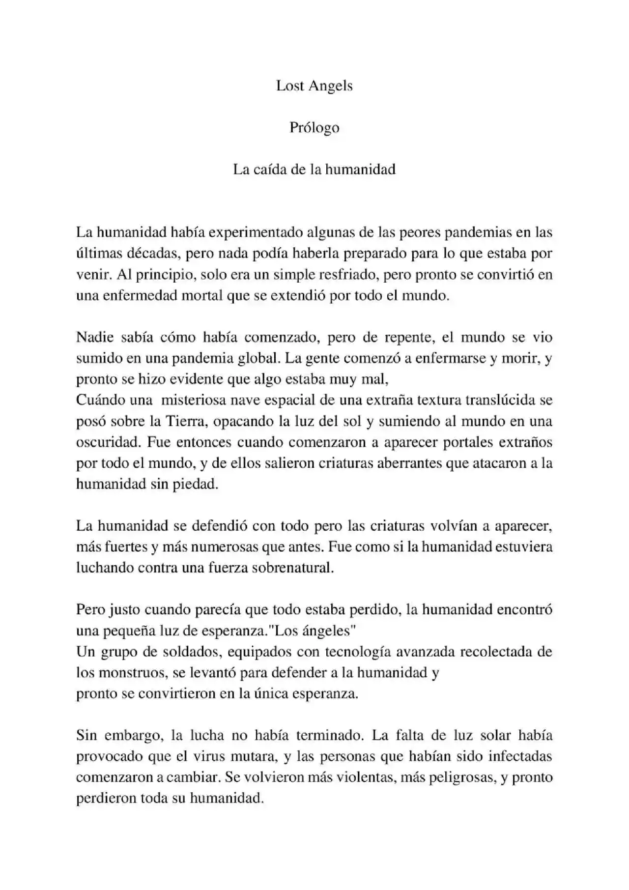 Lost Angels (Novela) - Capítulo 1 - Página 1 - LectorTMOo