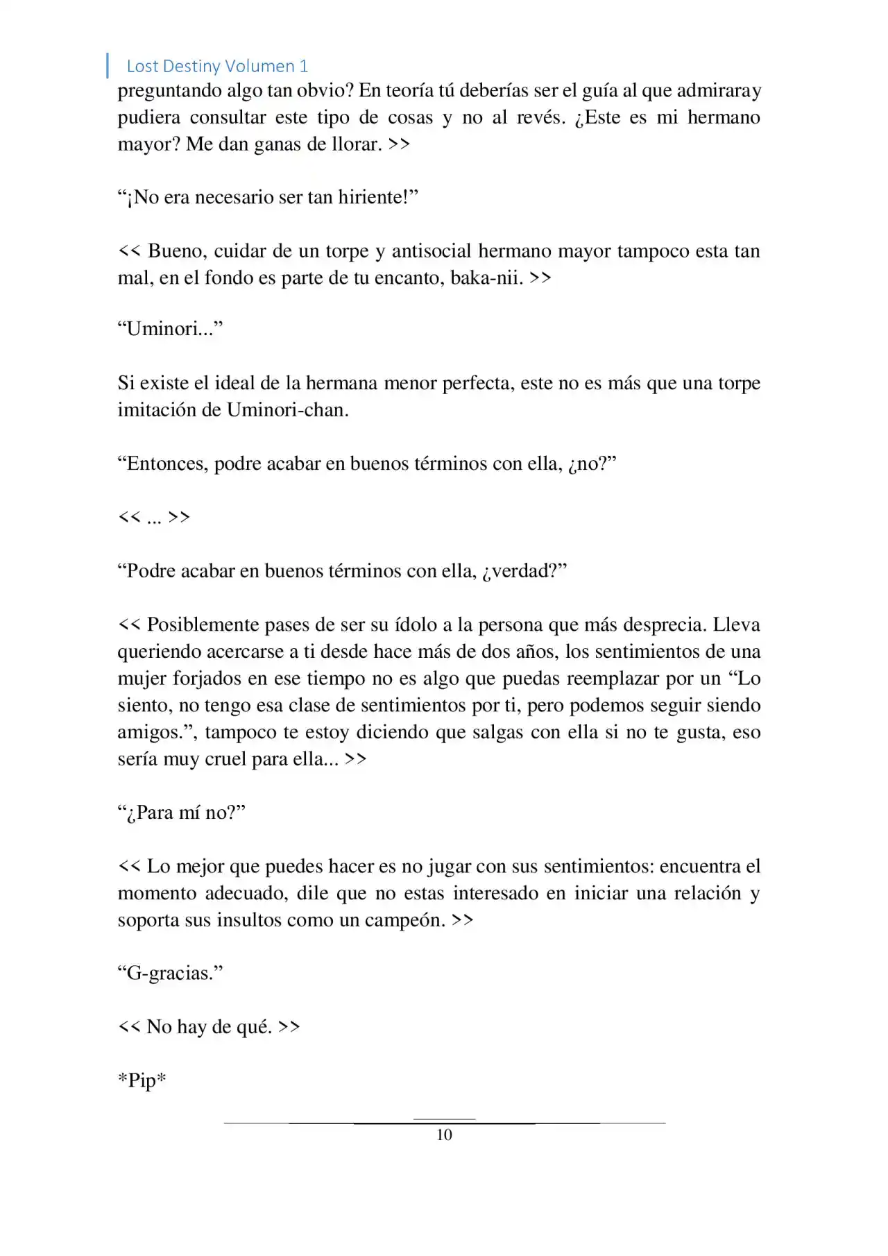 Lost Destiny (Novela) - Capítulo - Página 10 - LectorTMOo