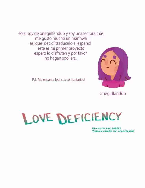 Love Deficiency - Capítulo 19 - Página 1 - LectorTMOo