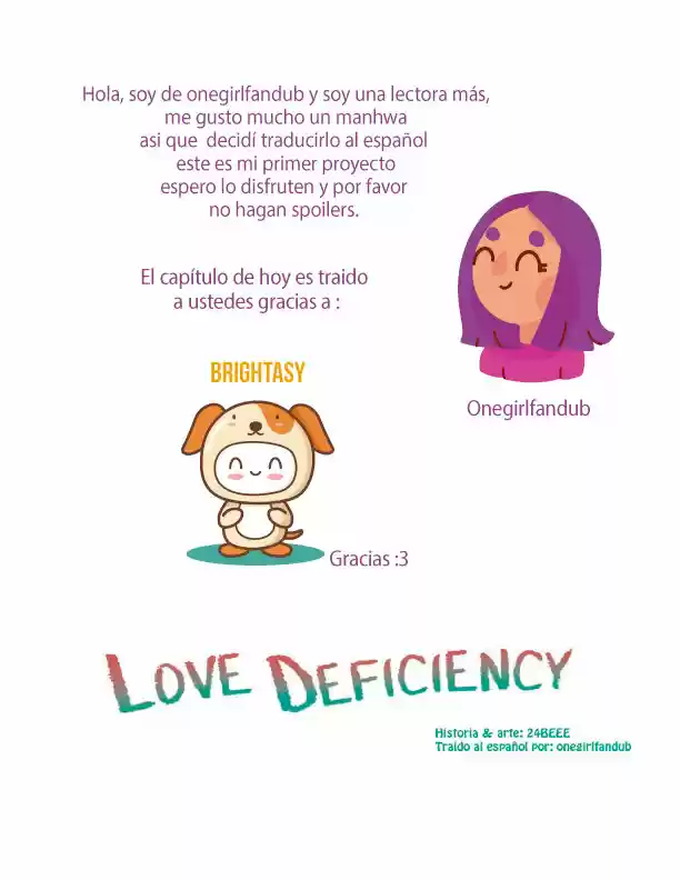 Love Deficiency - Capítulo 6 - Página 1 - LectorTMOo