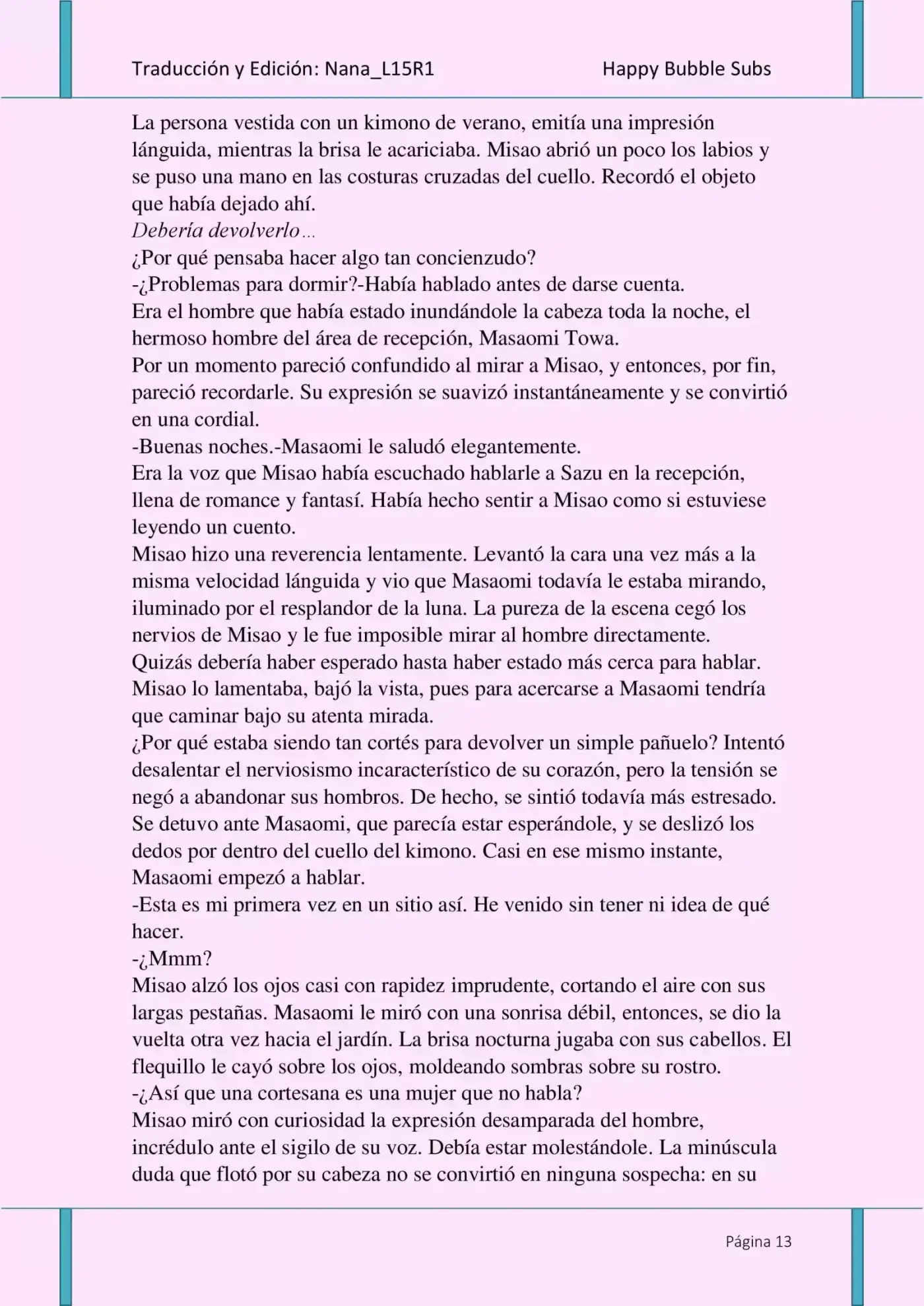 Love Water (Novela) - Capítulo 1 - Página 13 - LectorTMOo