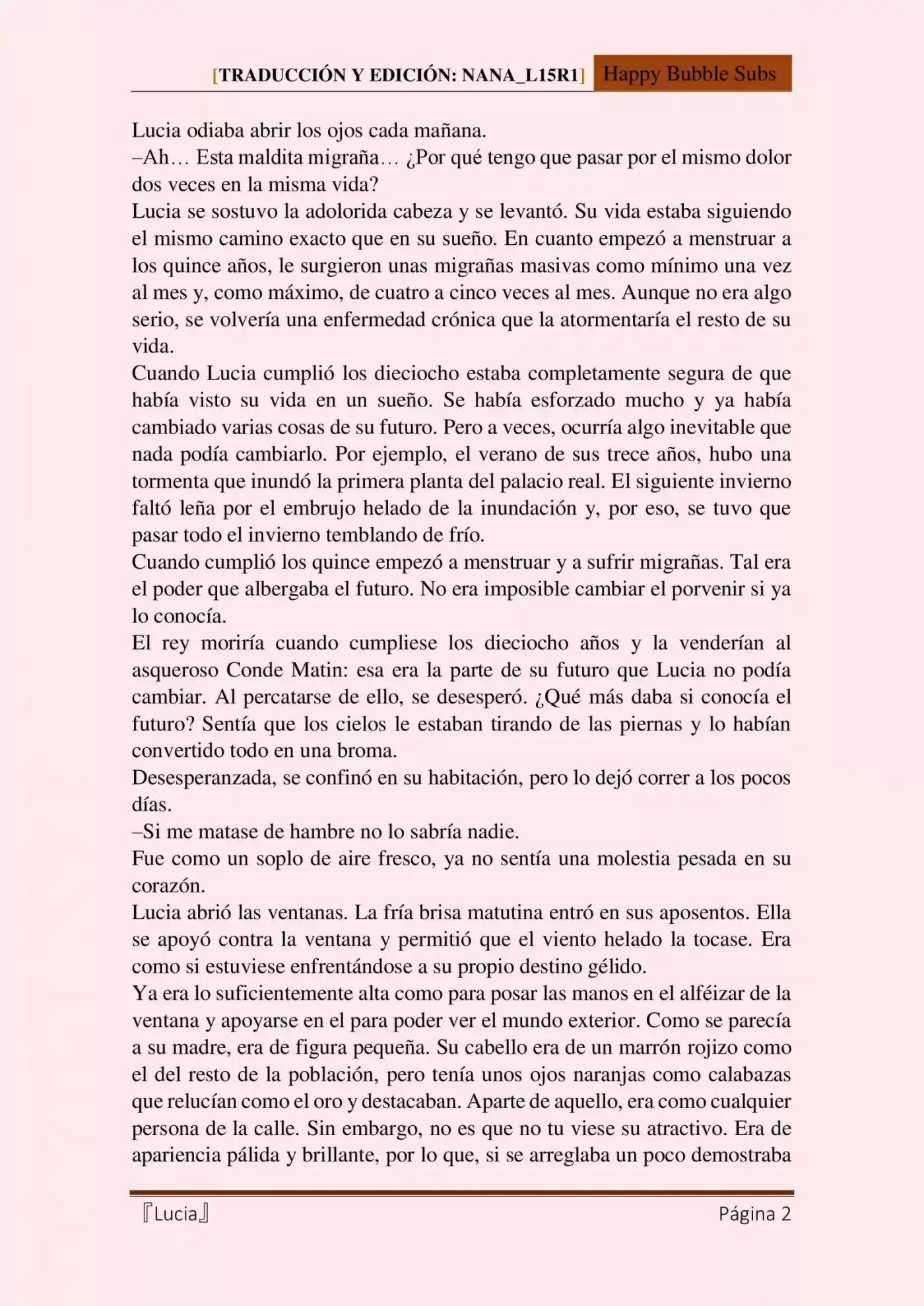 Lucia (Novela) - Capítulo 1 - Página 2 - LectorTMOo