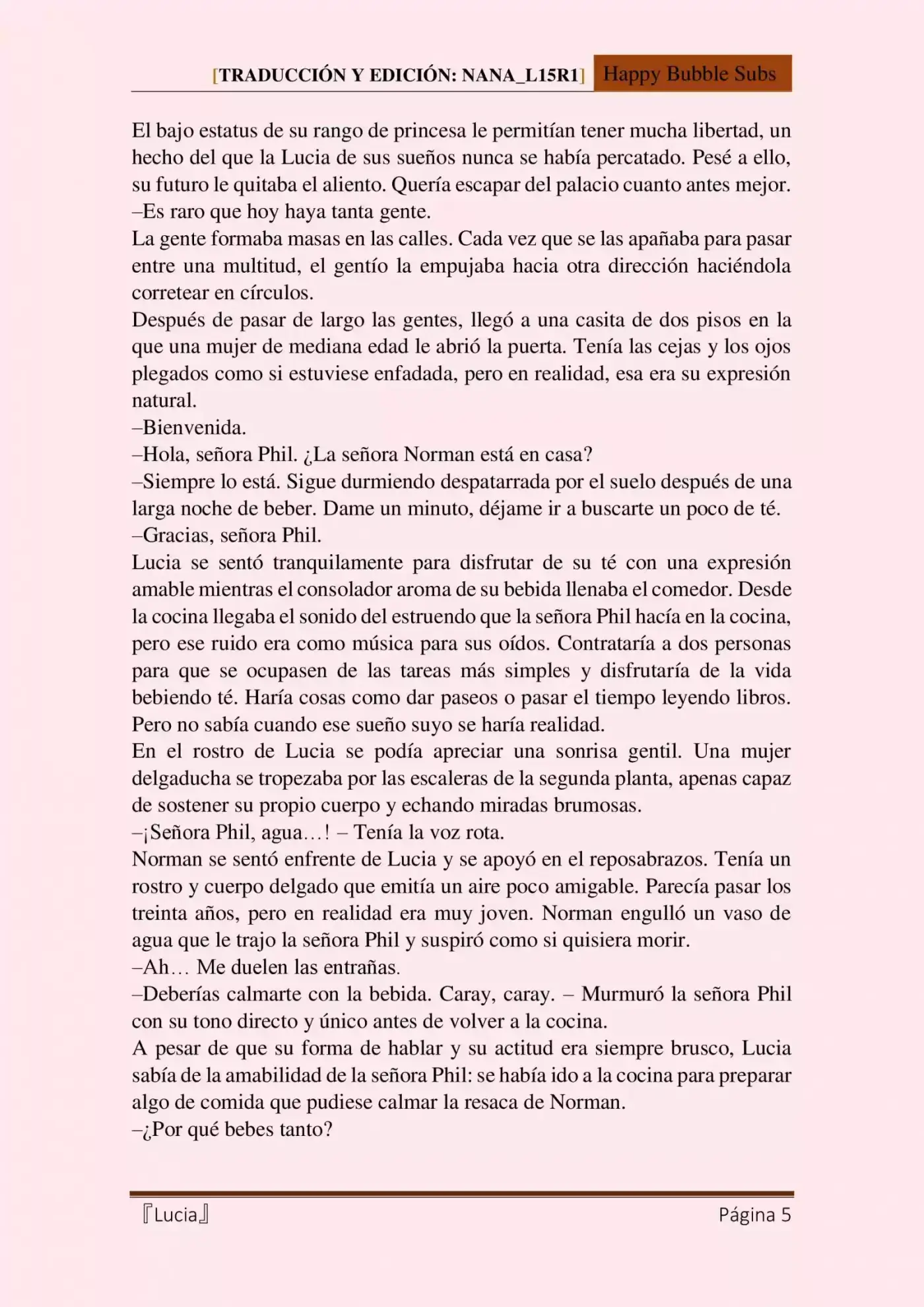 Lucia (Novela) - Capítulo 1 - Página 5 - LectorTMOo