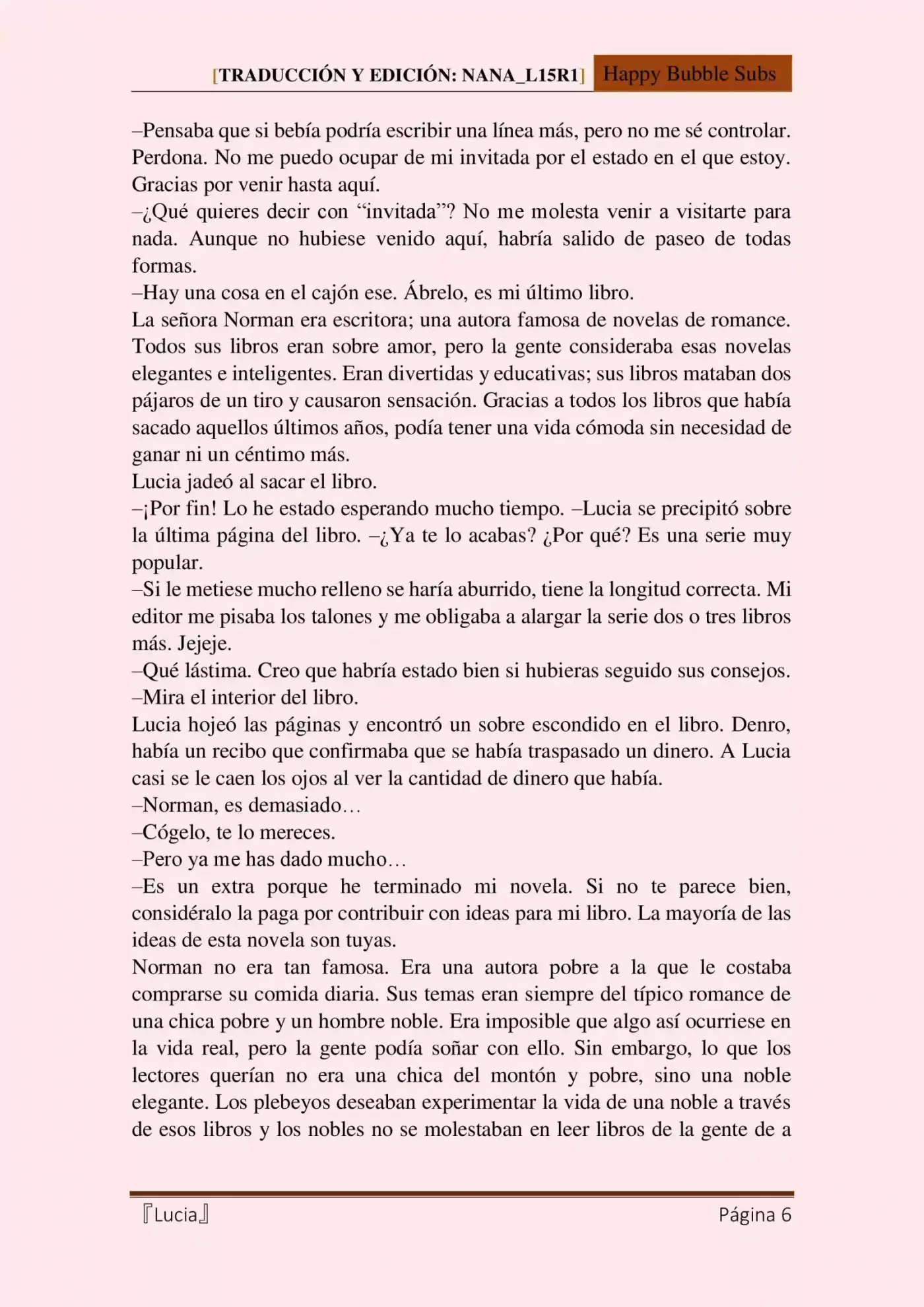 Lucia (Novela) - Capítulo 1 - Página 6 - LectorTMOo