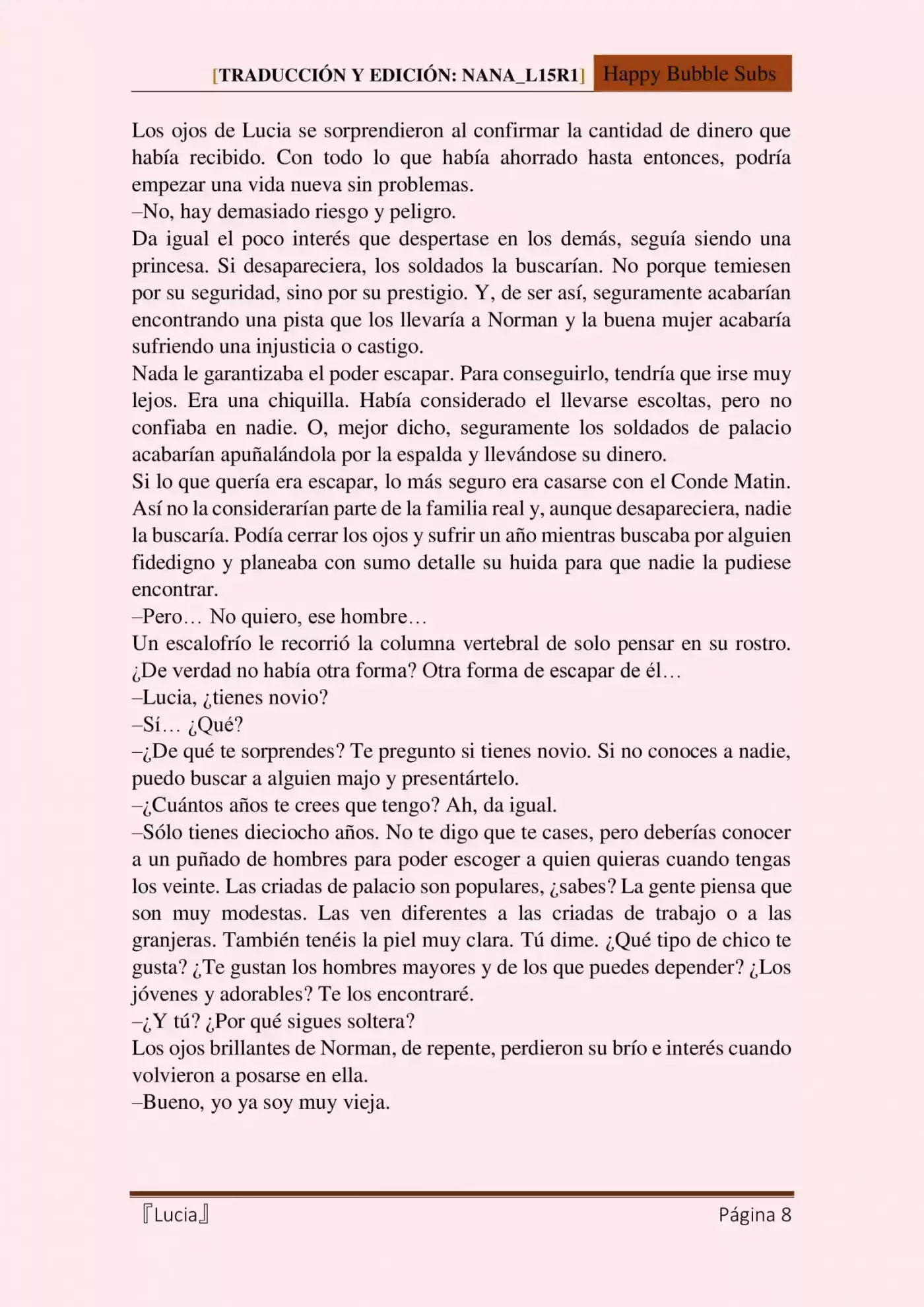 Lucia (Novela) - Capítulo 1 - Página 8 - LectorTMOo