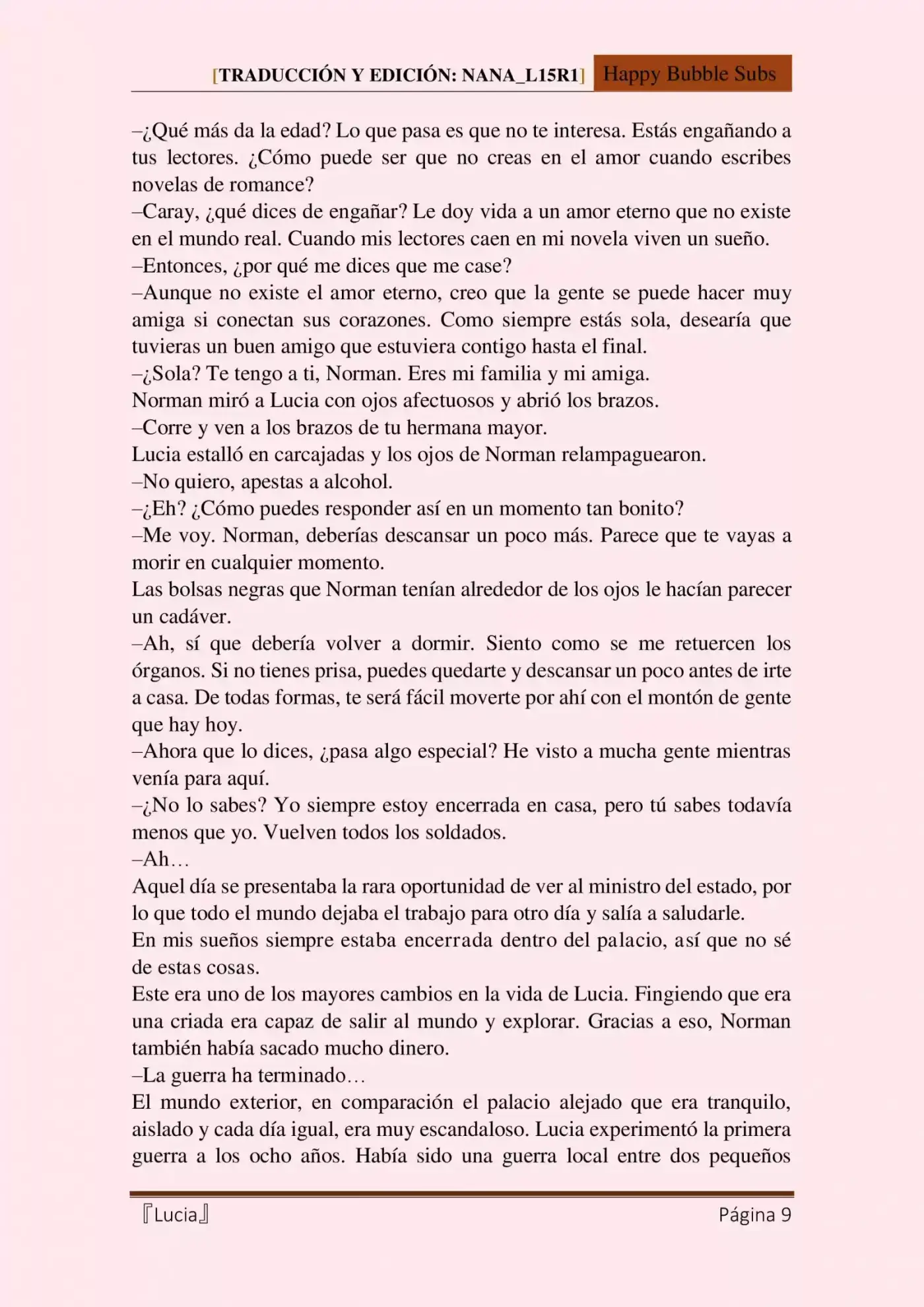 Lucia (Novela) - Capítulo 1 - Página 9 - LectorTMOo
