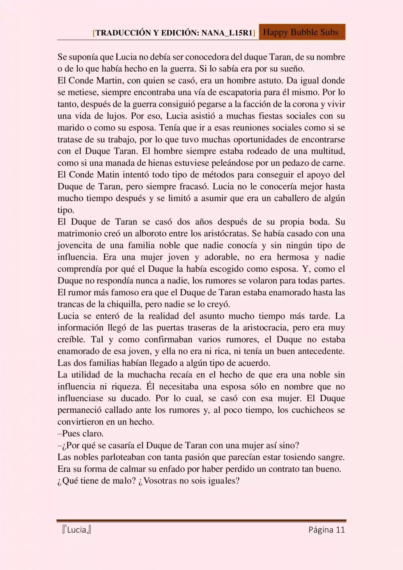 Lucia (Novela) - Capítulo 1 - Página 11 - LectorTMOo