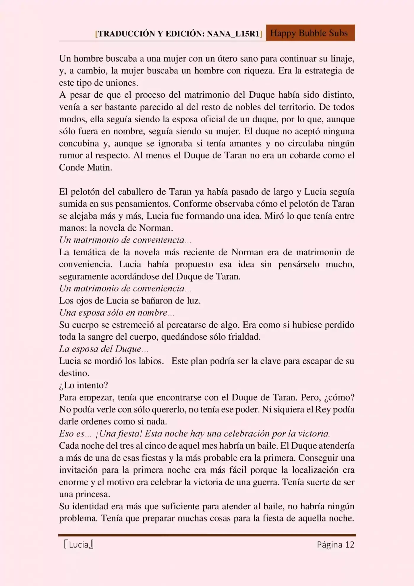Lucia (Novela) - Capítulo 1 - Página 12 - LectorTMOo