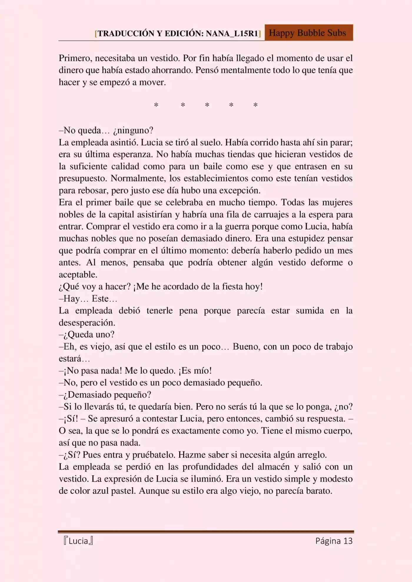 Lucia (Novela) - Capítulo 1 - Página 13 - LectorTMOo