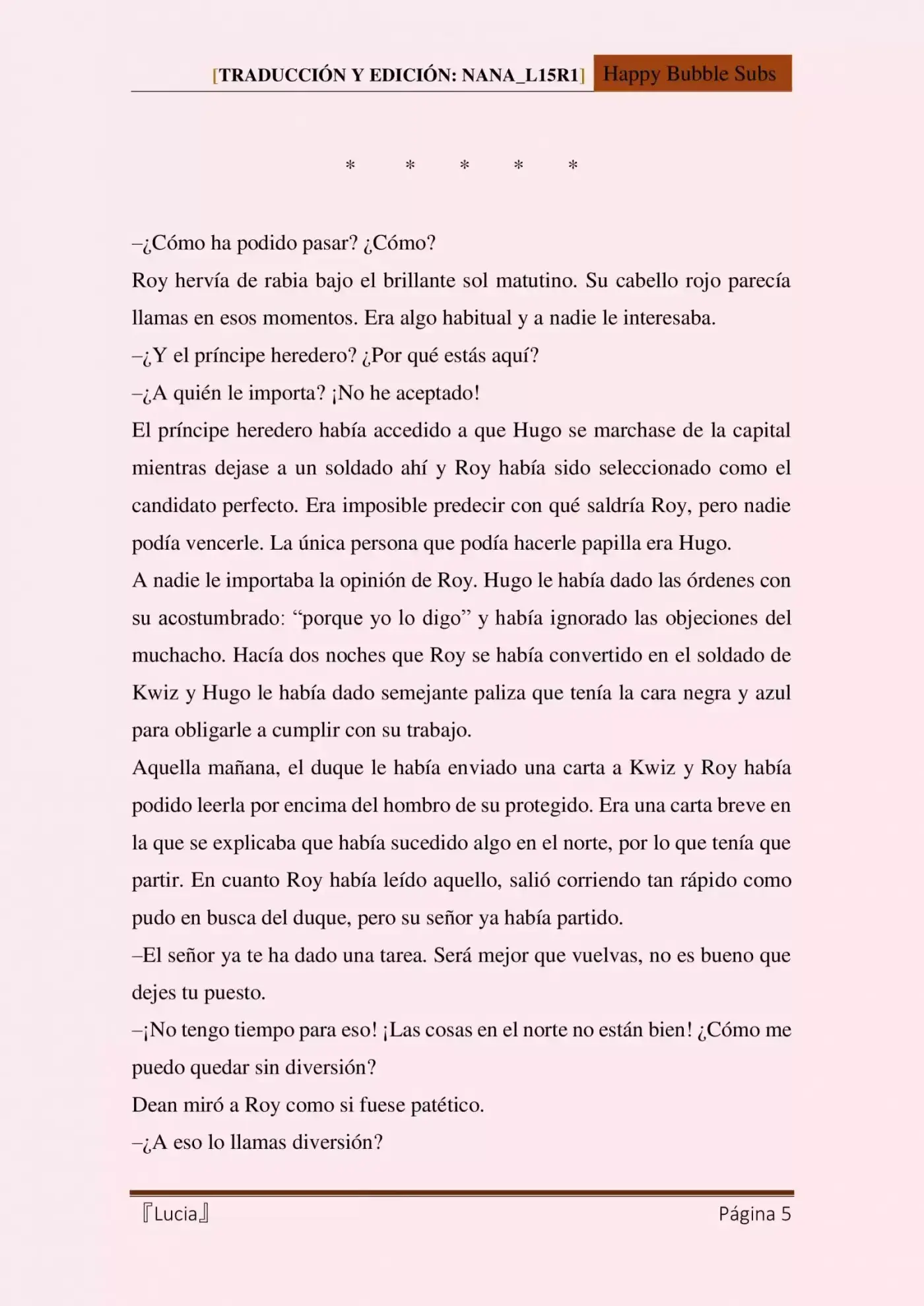 Lucia (Novela) - Capítulo 10 - Página 5 - LectorTMOo