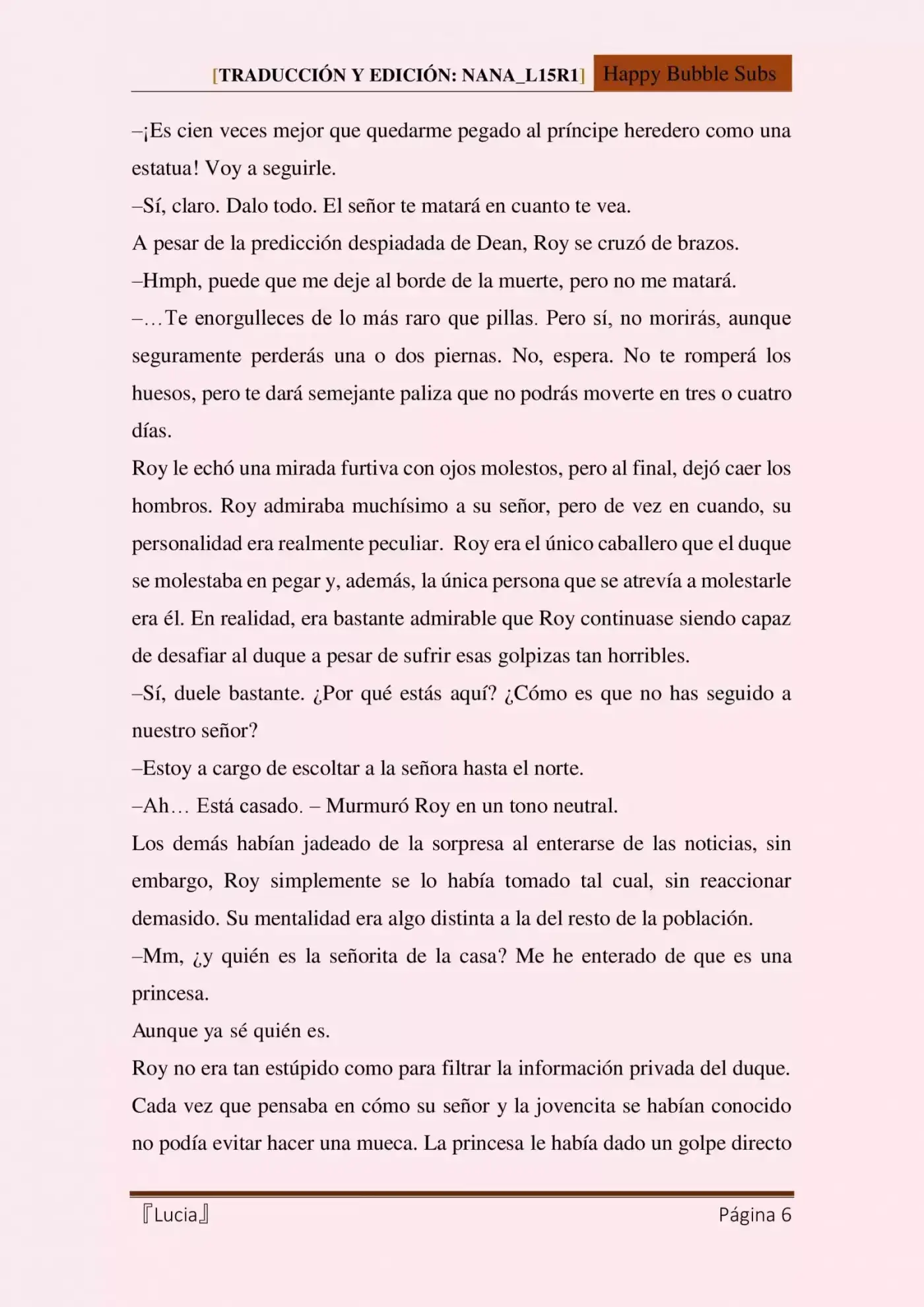 Lucia (Novela) - Capítulo 10 - Página 6 - LectorTMOo
