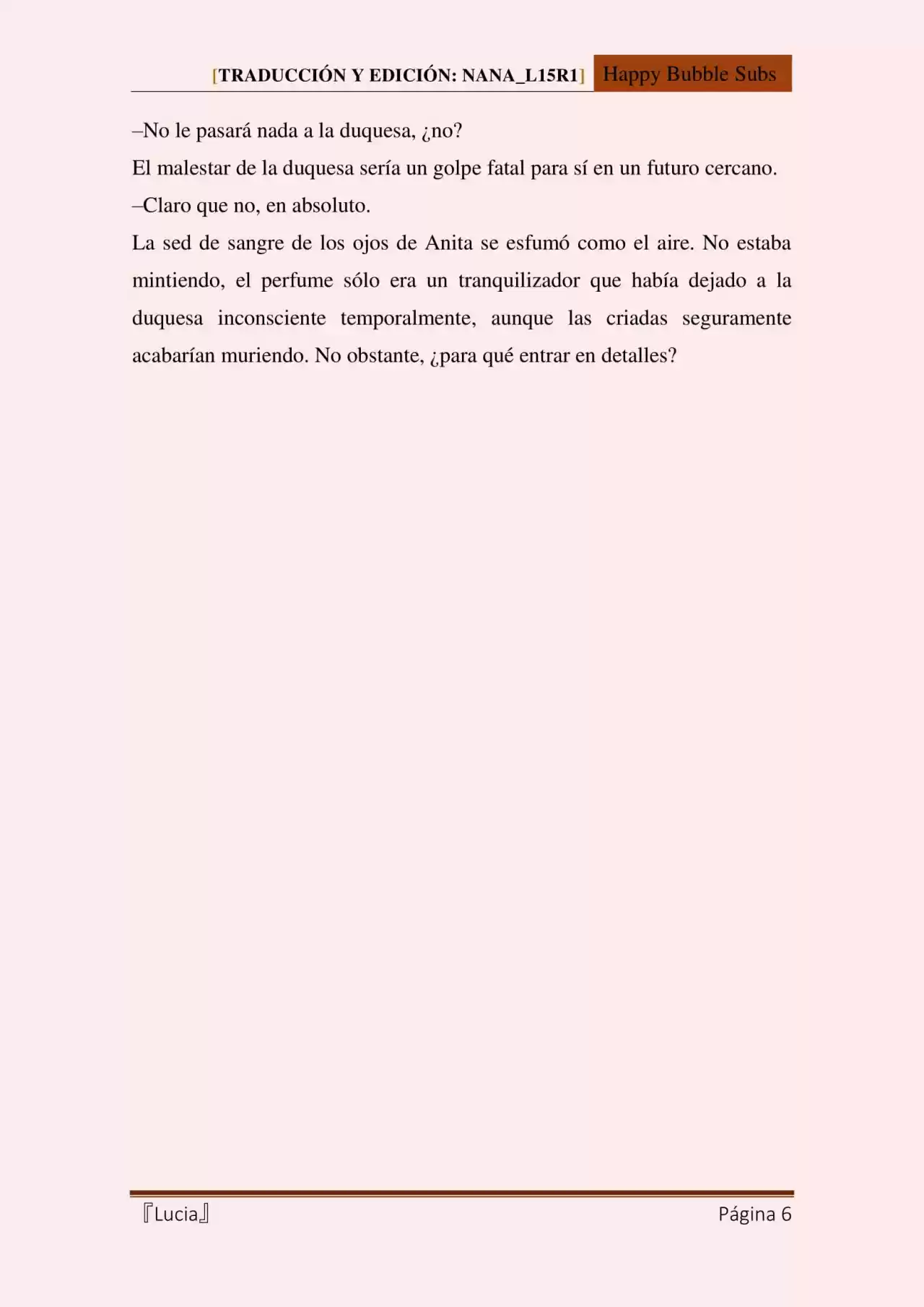Lucia (Novela) - Capítulo 100 - Página 6 - LectorTMOo