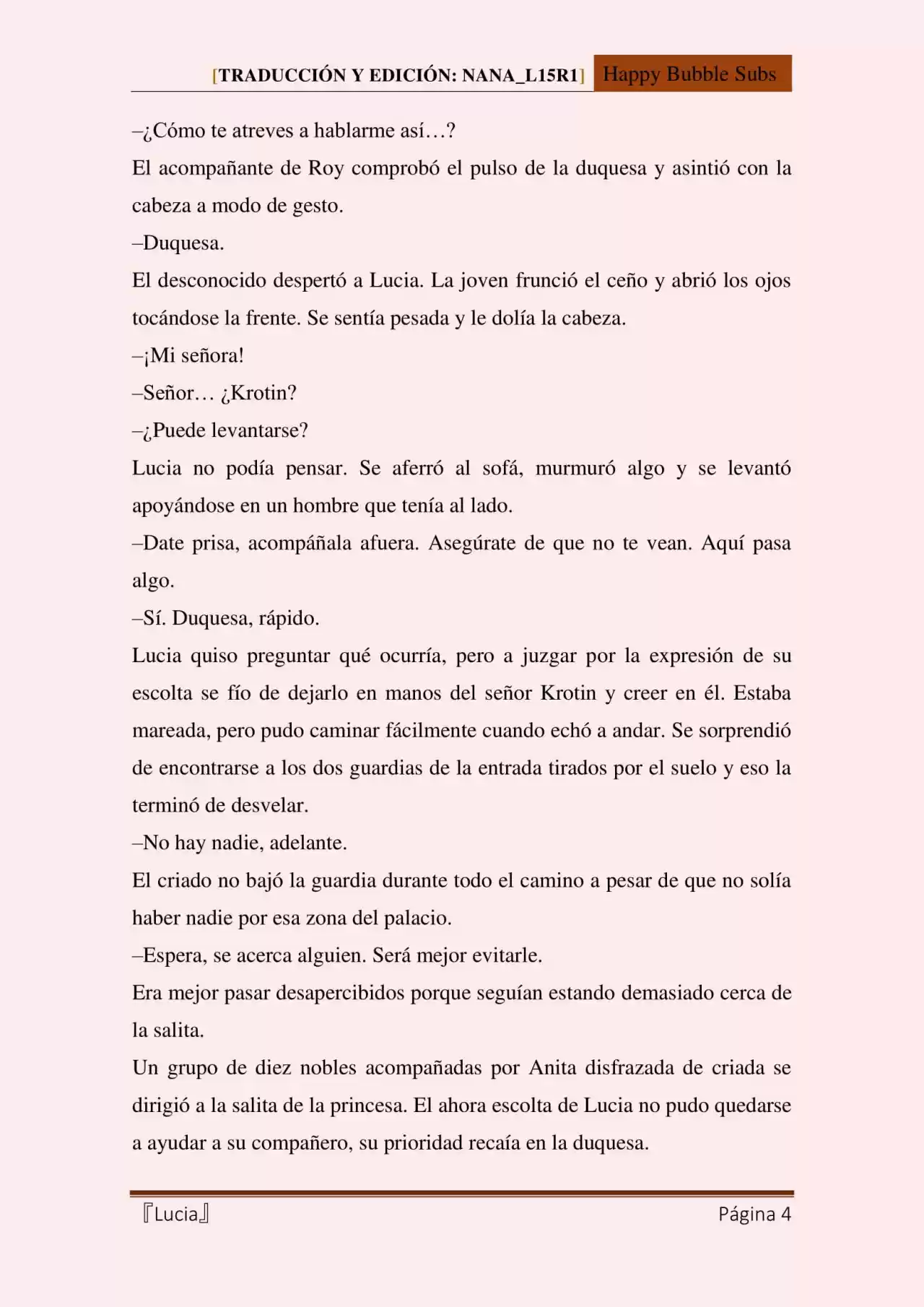Lucia (Novela) - Capítulo 101 - Página 4 - LectorTMOo