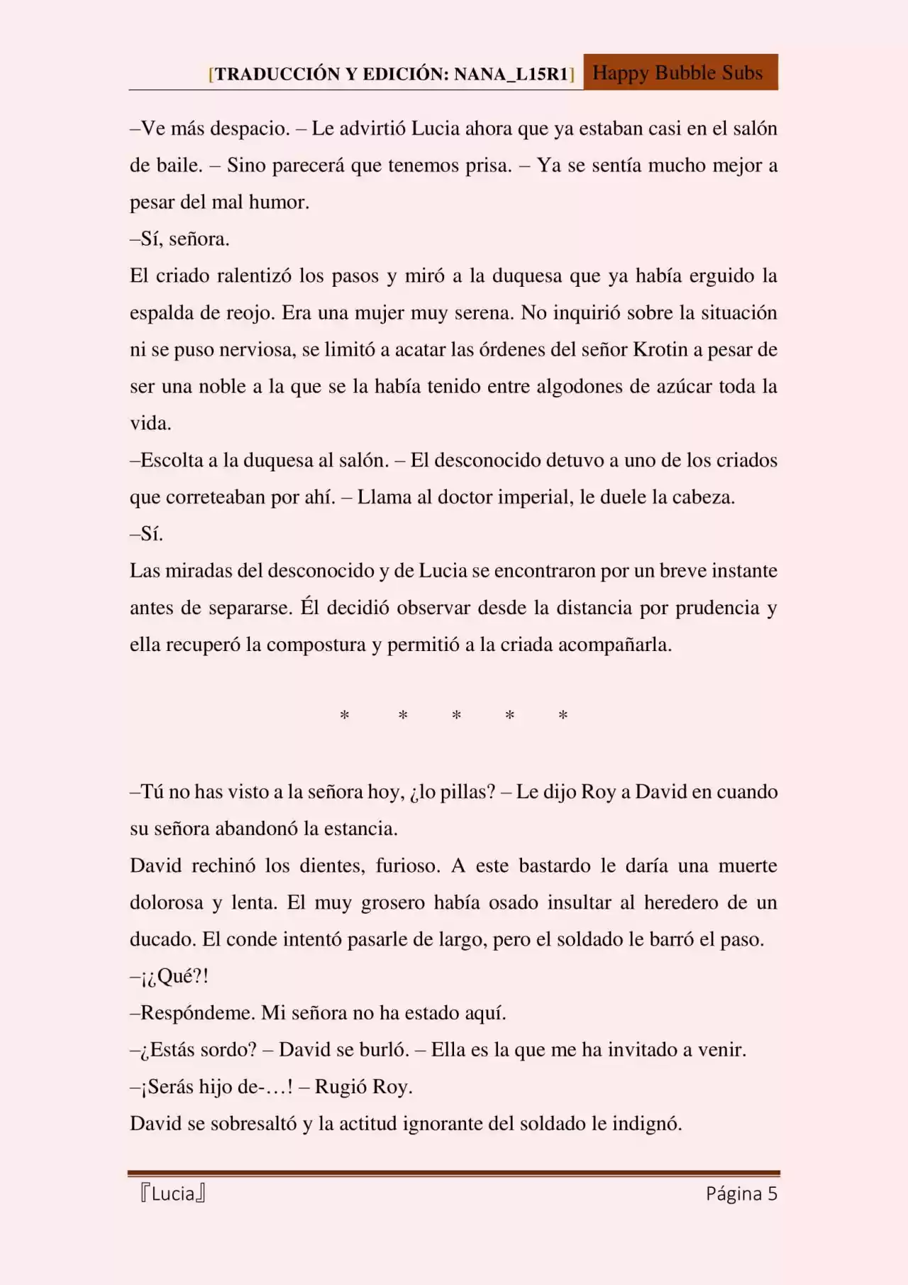 Lucia (Novela) - Capítulo 101 - Página 5 - LectorTMOo