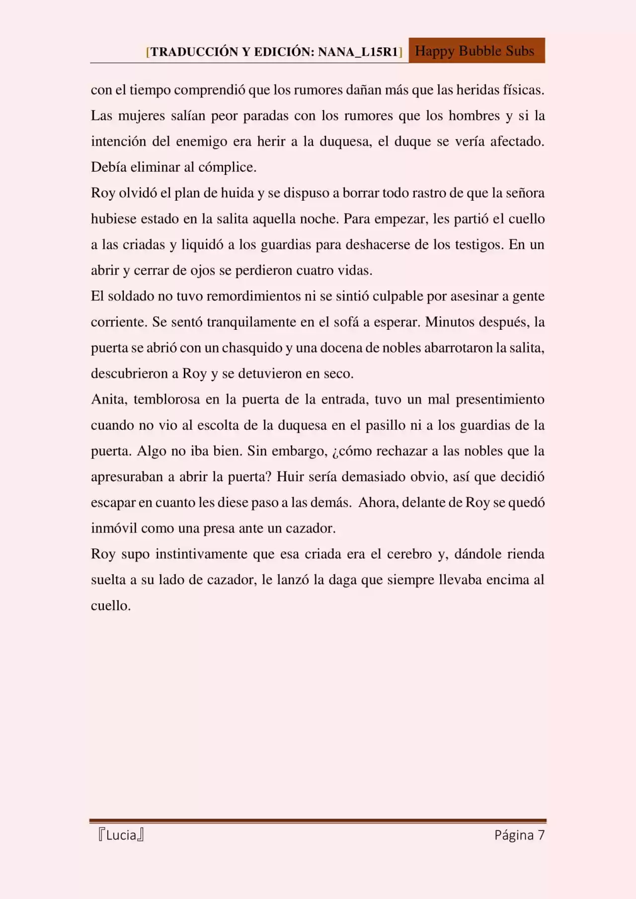 Lucia (Novela) - Capítulo 101 - Página 7 - LectorTMOo