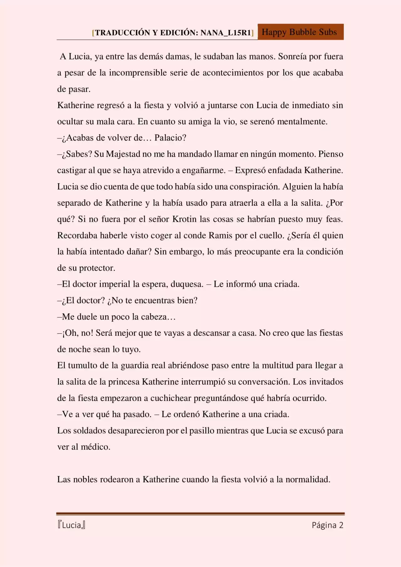 Lucia (Novela) - Capítulo 102 - Página 2 - LectorTMOo