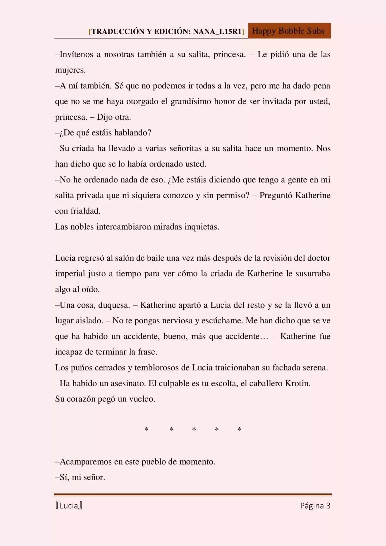 Lucia (Novela) - Capítulo 102 - Página 3 - LectorTMOo