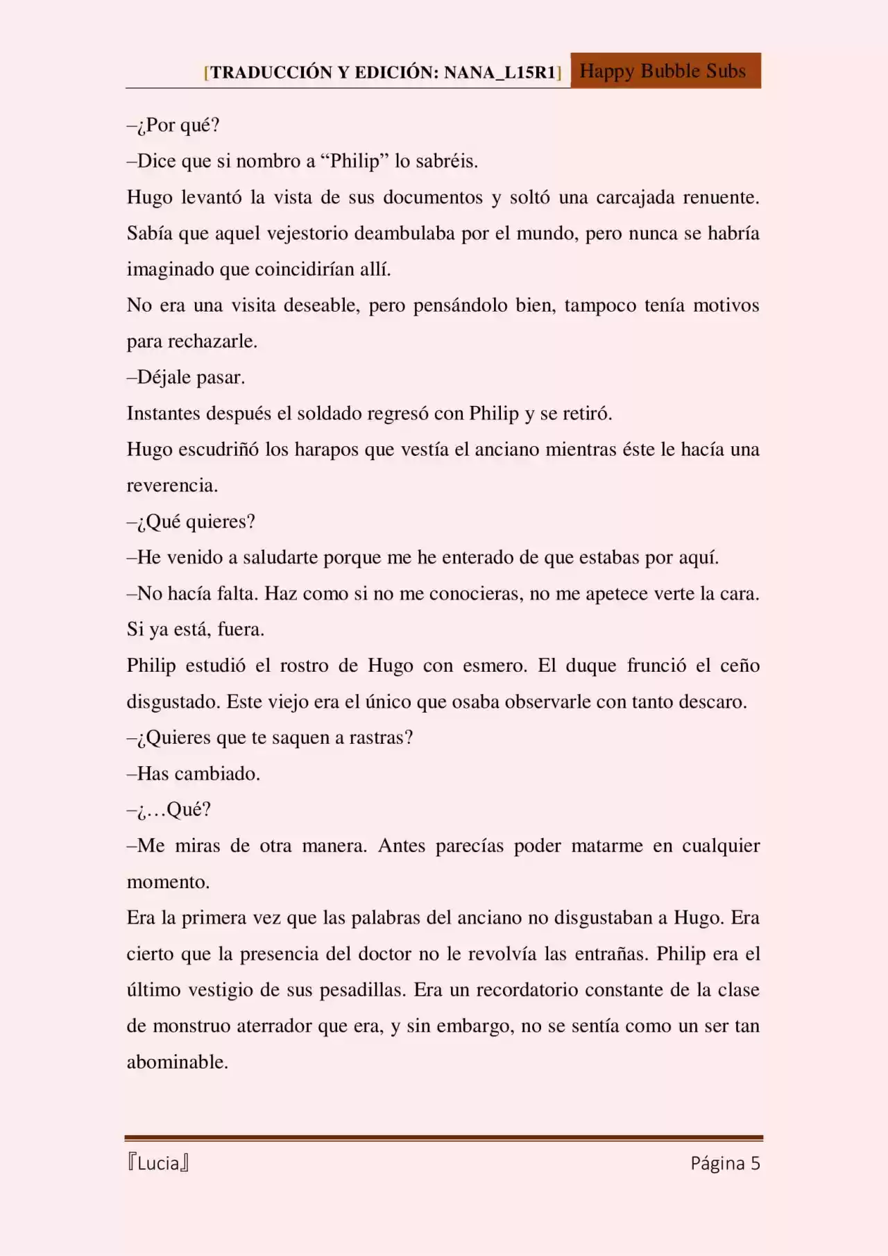 Lucia (Novela) - Capítulo 102 - Página 5 - LectorTMOo