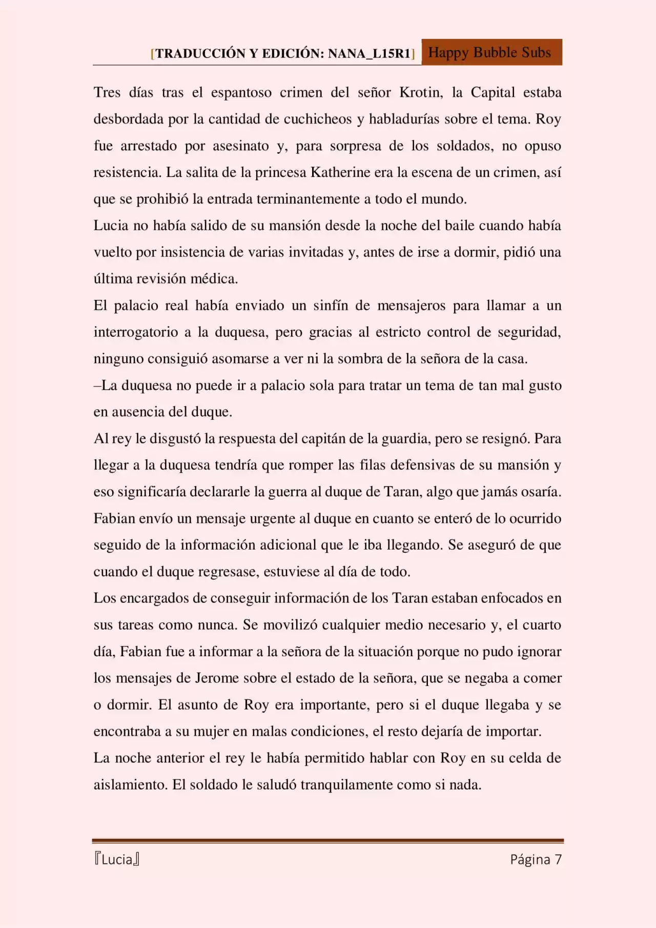 Lucia (Novela) - Capítulo 102 - Página 7 - LectorTMOo