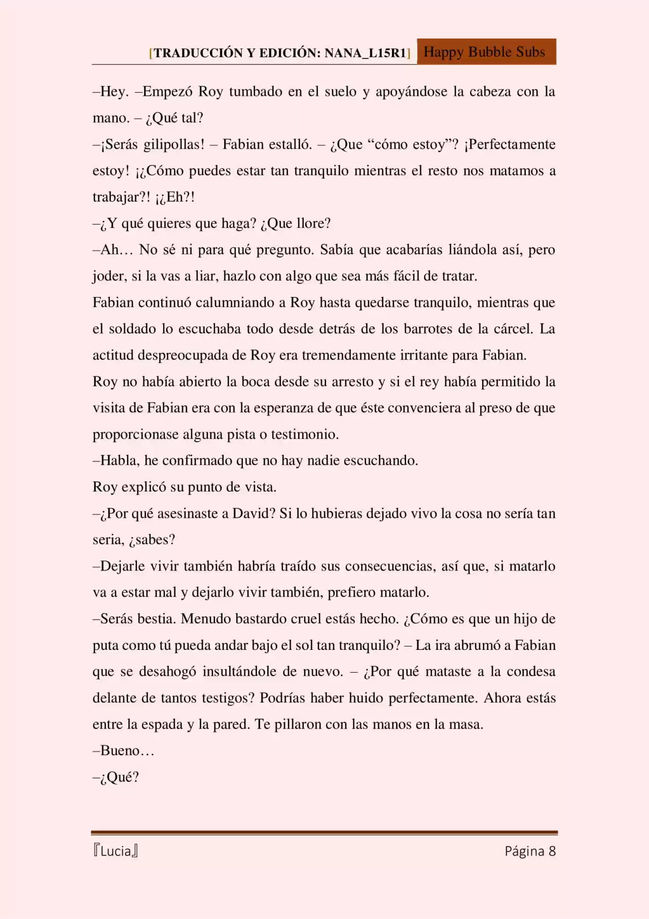 Lucia (Novela) - Capítulo 102 - Página 8 - LectorTMOo