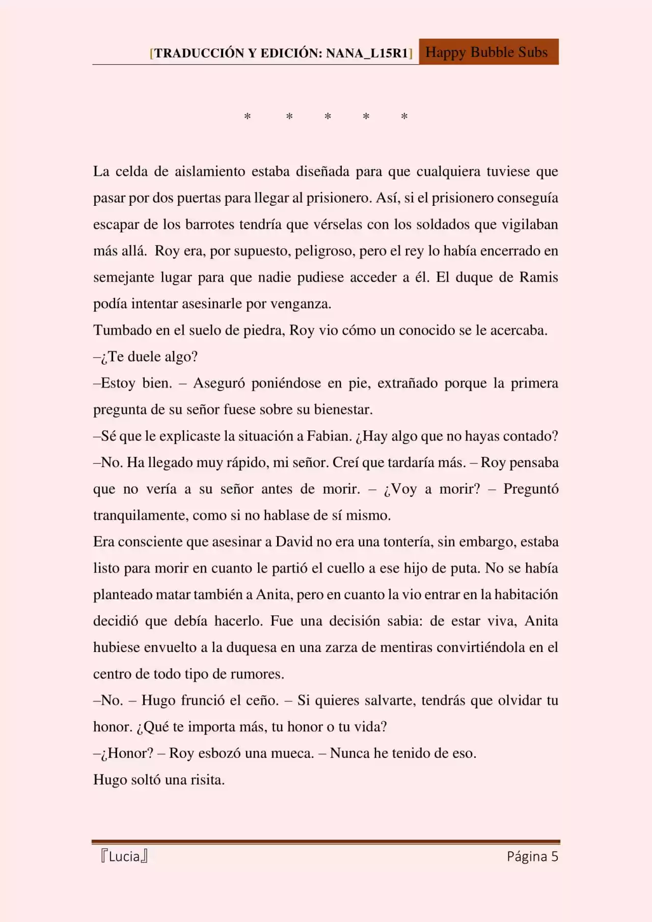 Lucia (Novela) - Capítulo 104 - Página 5 - LectorTMOo