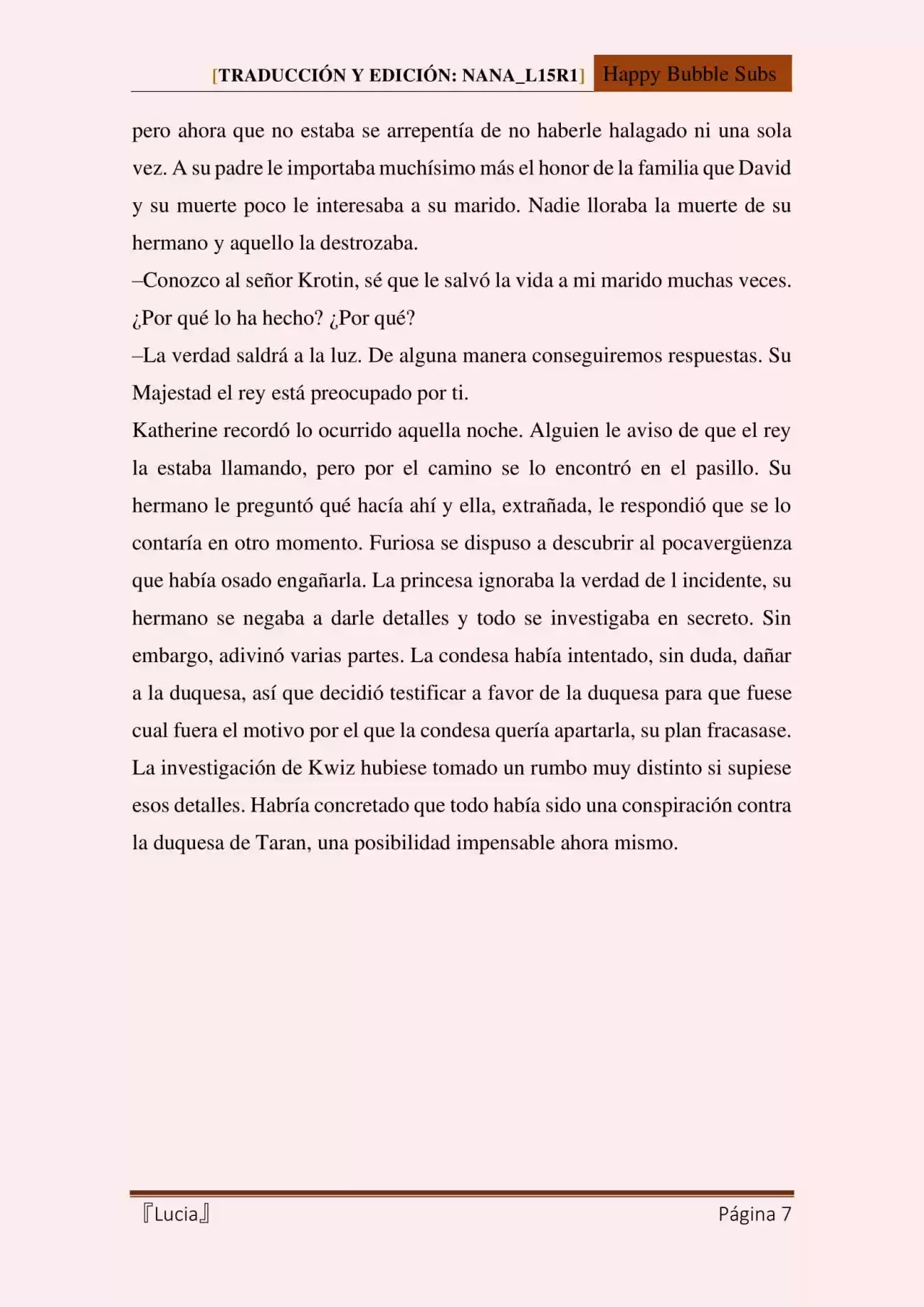 Lucia (Novela) - Capítulo 104 - Página 7 - LectorTMOo