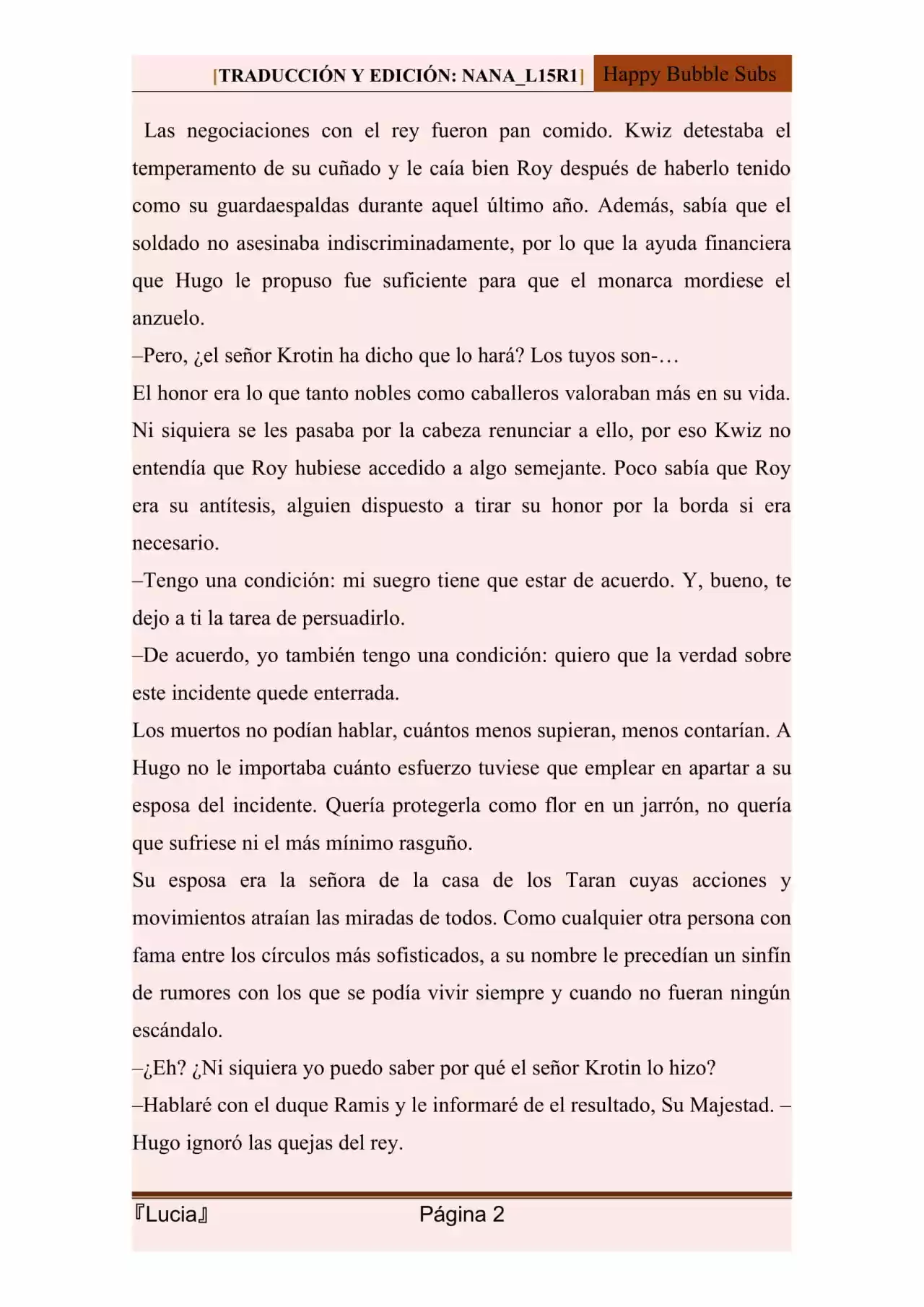 Lucia (Novela) - Capítulo 105 - Página 2 - LectorTMOo