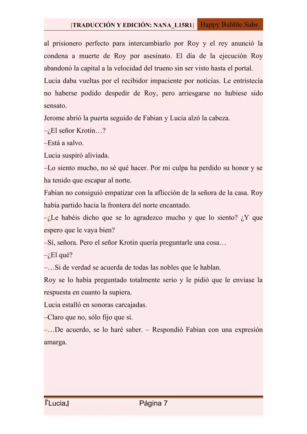 Lucia (Novela) - Capítulo 105 - Página 7 - LectorTMOo