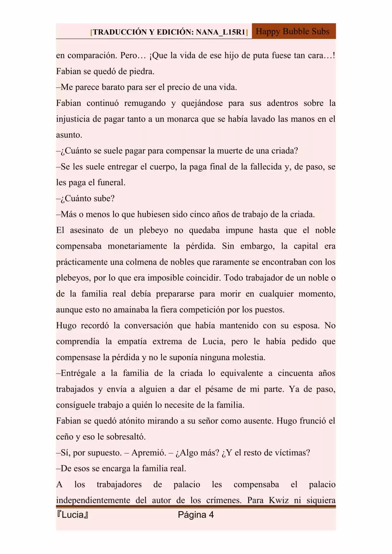 Lucia (Novela) - Capítulo 106 - Página 4 - LectorTMOo