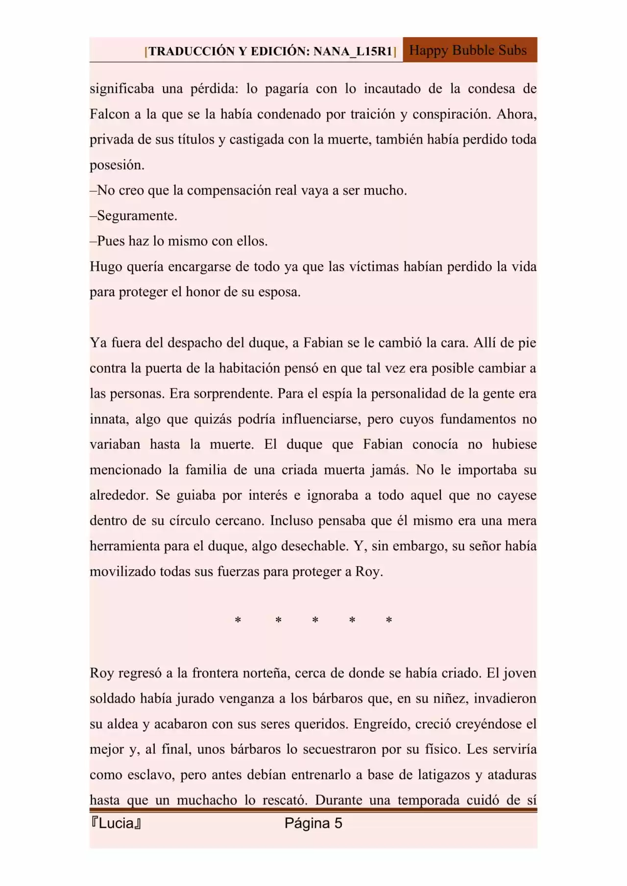 Lucia (Novela) - Capítulo 106 - Página 5 - LectorTMOo