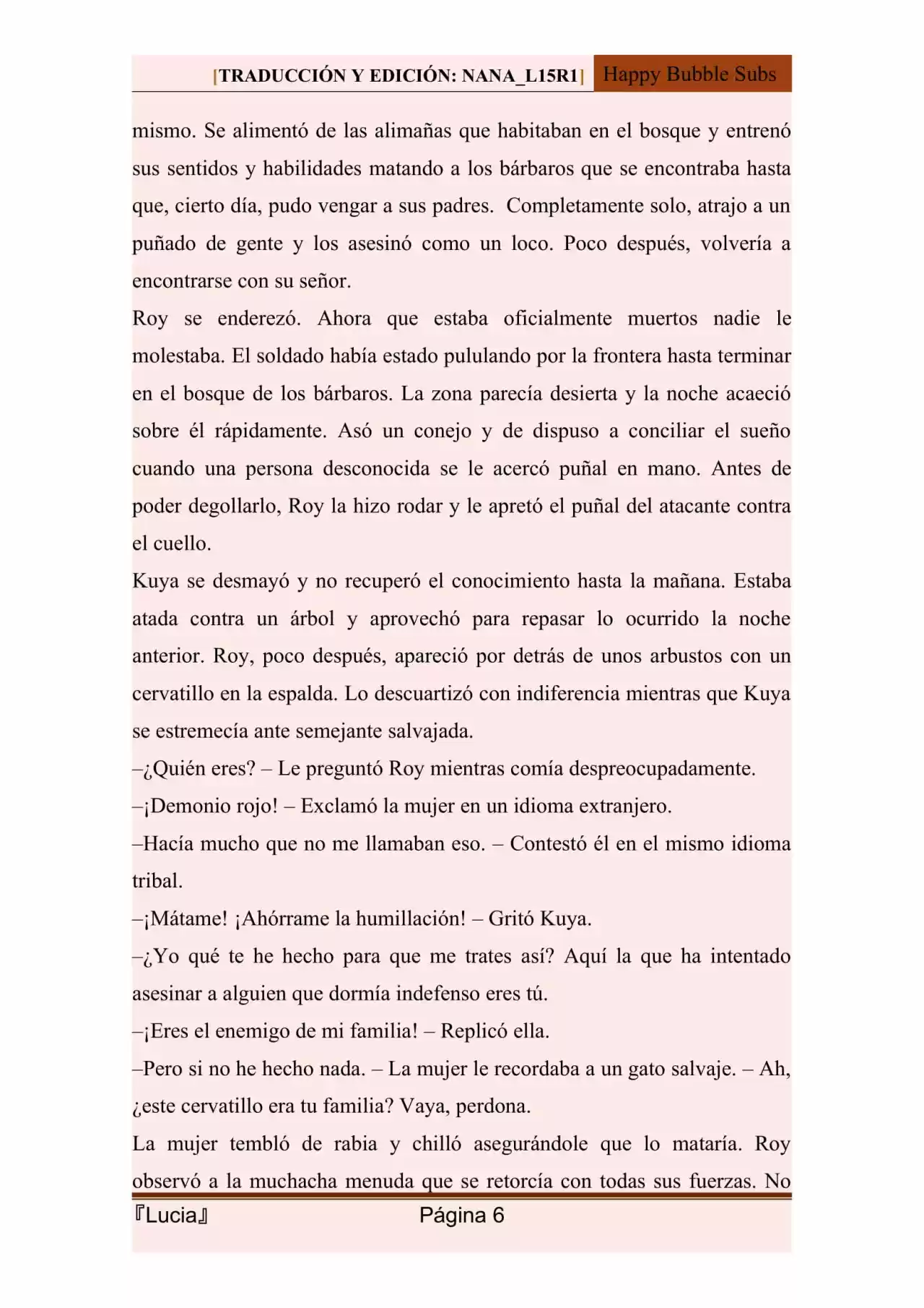 Lucia (Novela) - Capítulo 106 - Página 6 - LectorTMOo