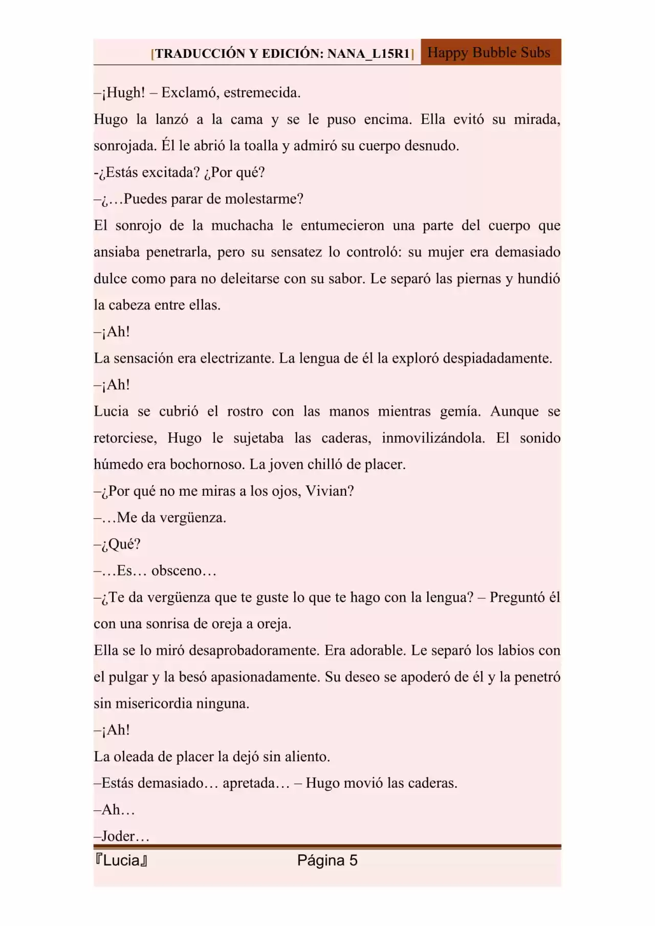 Lucia (Novela) - Capítulo 107 - Página 5 - LectorTMOo