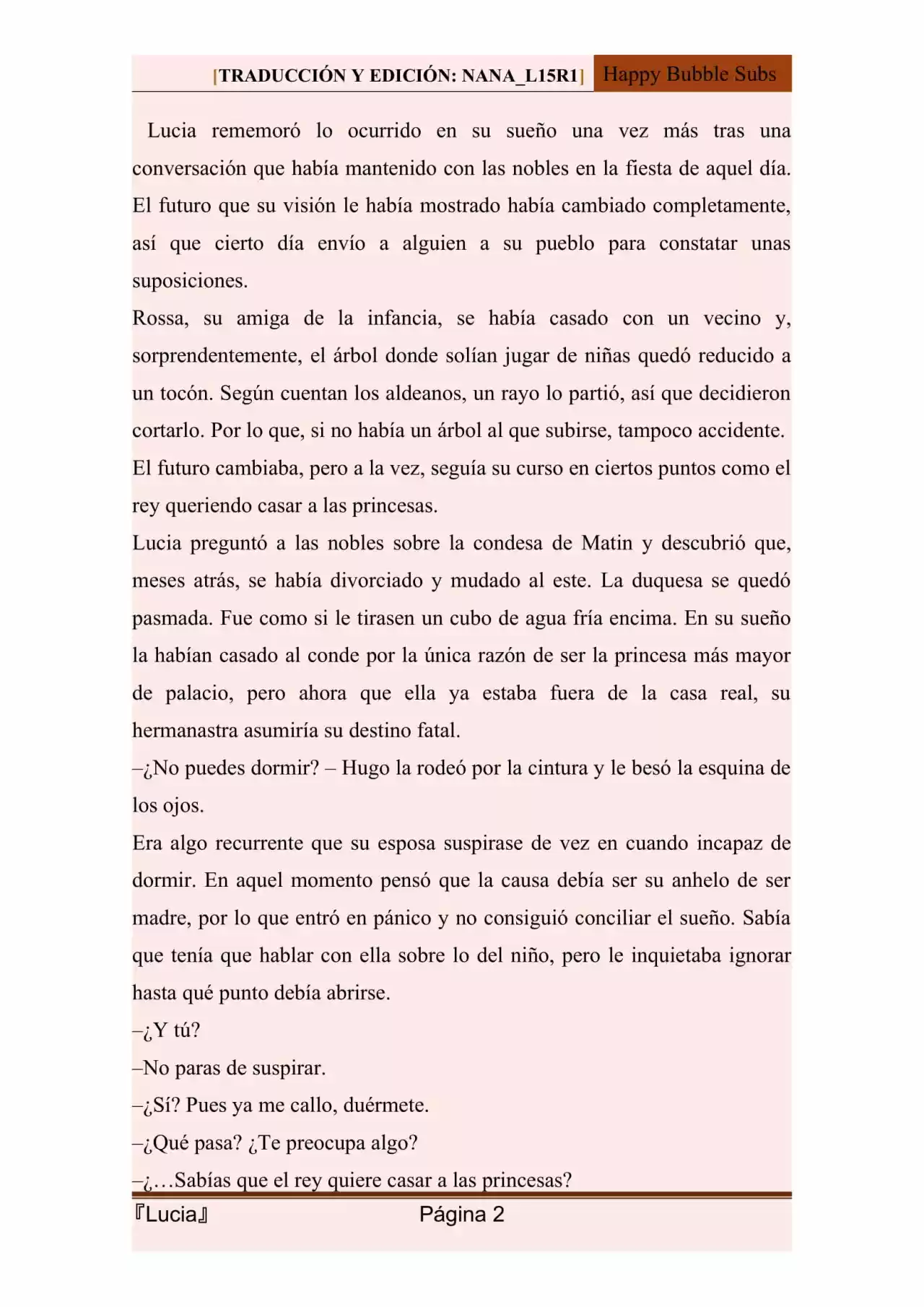 Lucia (Novela) - Capítulo 108 - Página 2 - LectorTMOo