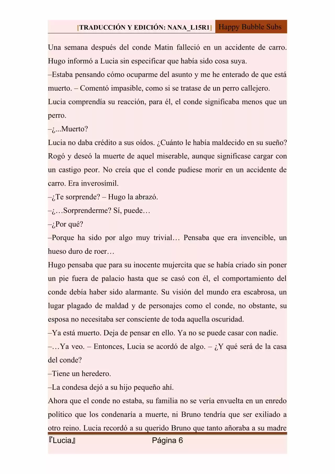 Lucia (Novela) - Capítulo 108 - Página 6 - LectorTMOo