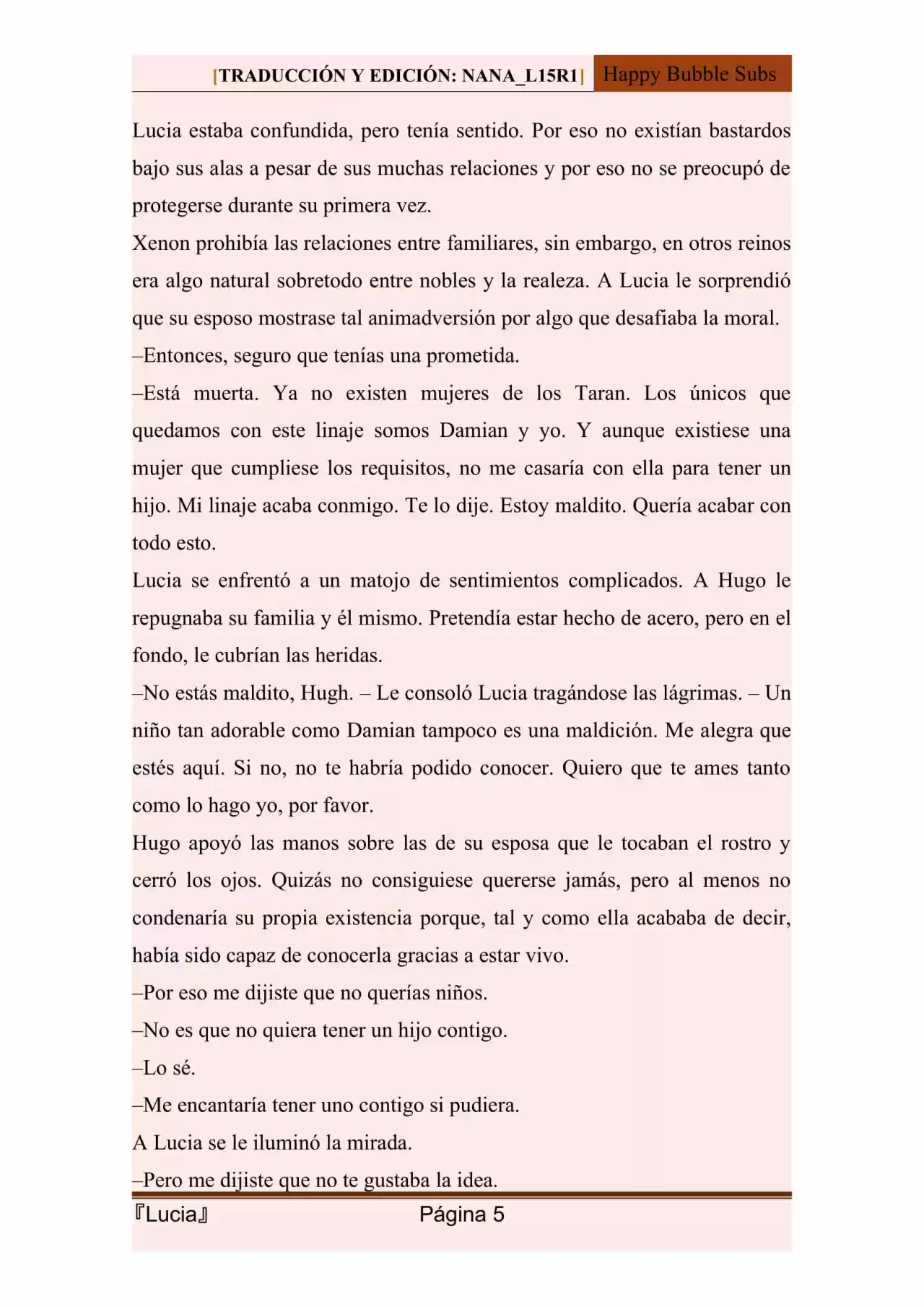 Lucia (Novela) - Capítulo 109 - Página 5 - LectorTMOo