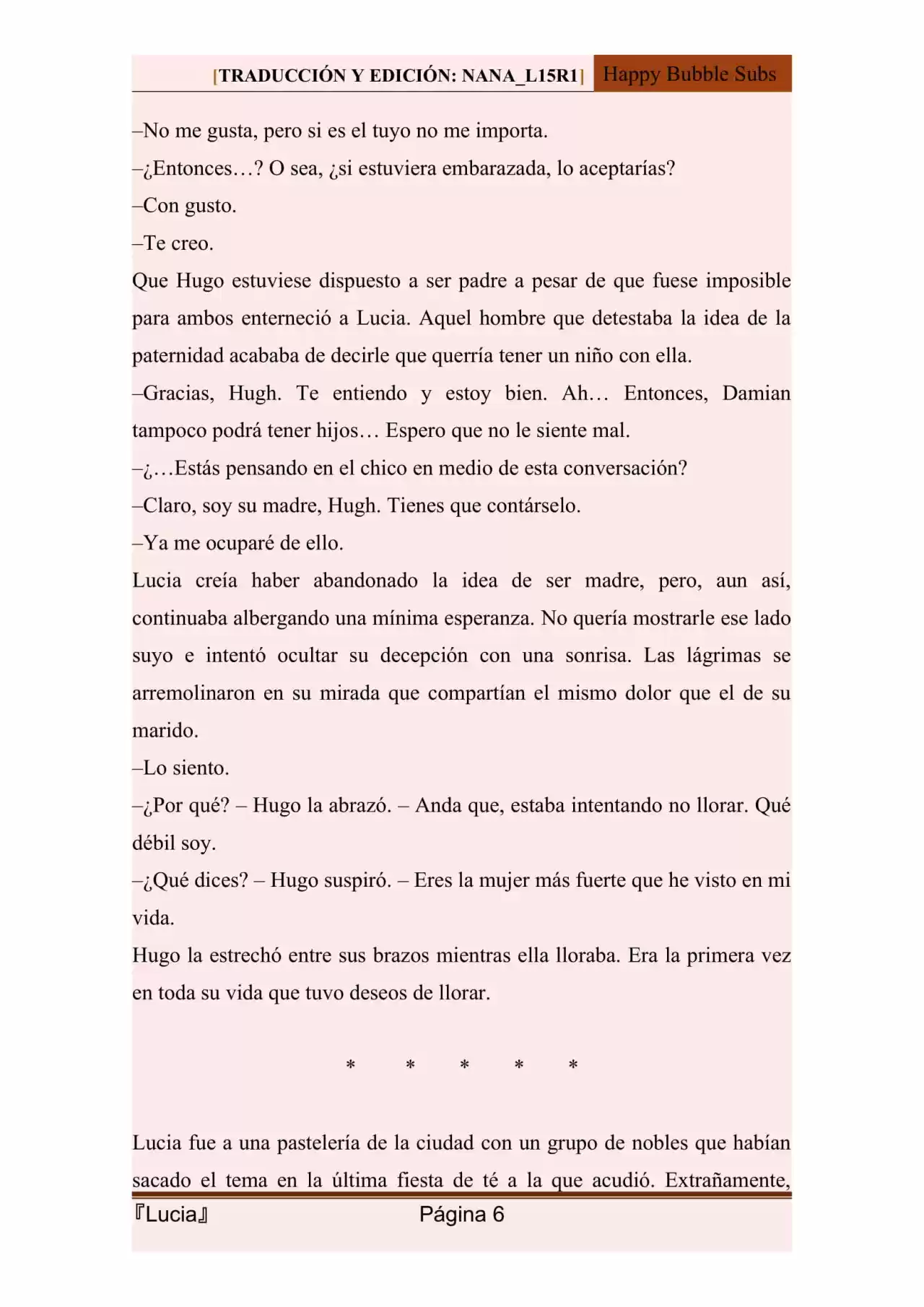 Lucia (Novela) - Capítulo 109 - Página 6 - LectorTMOo